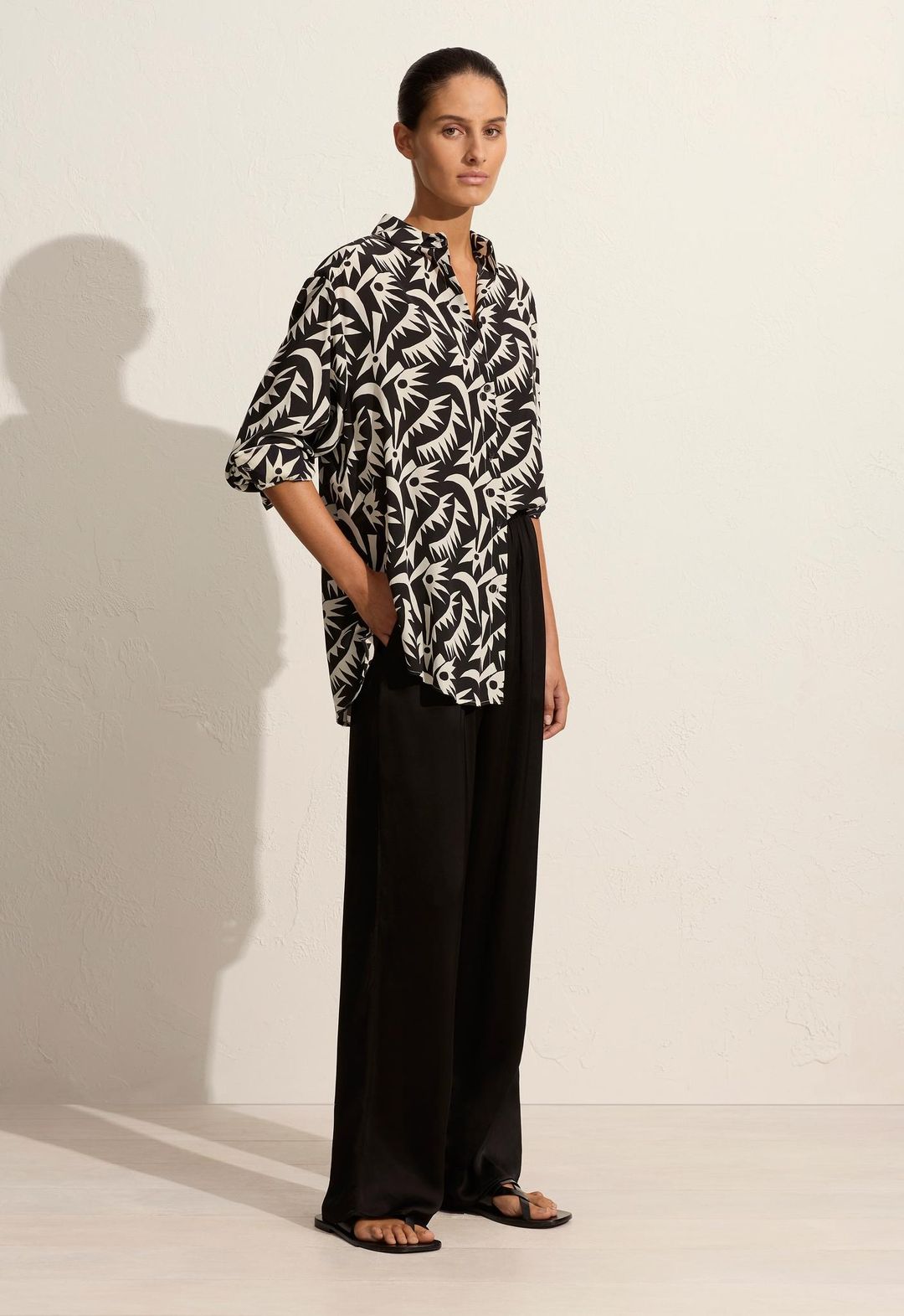 Long Sleeve Silk Shirt Palmetto #4