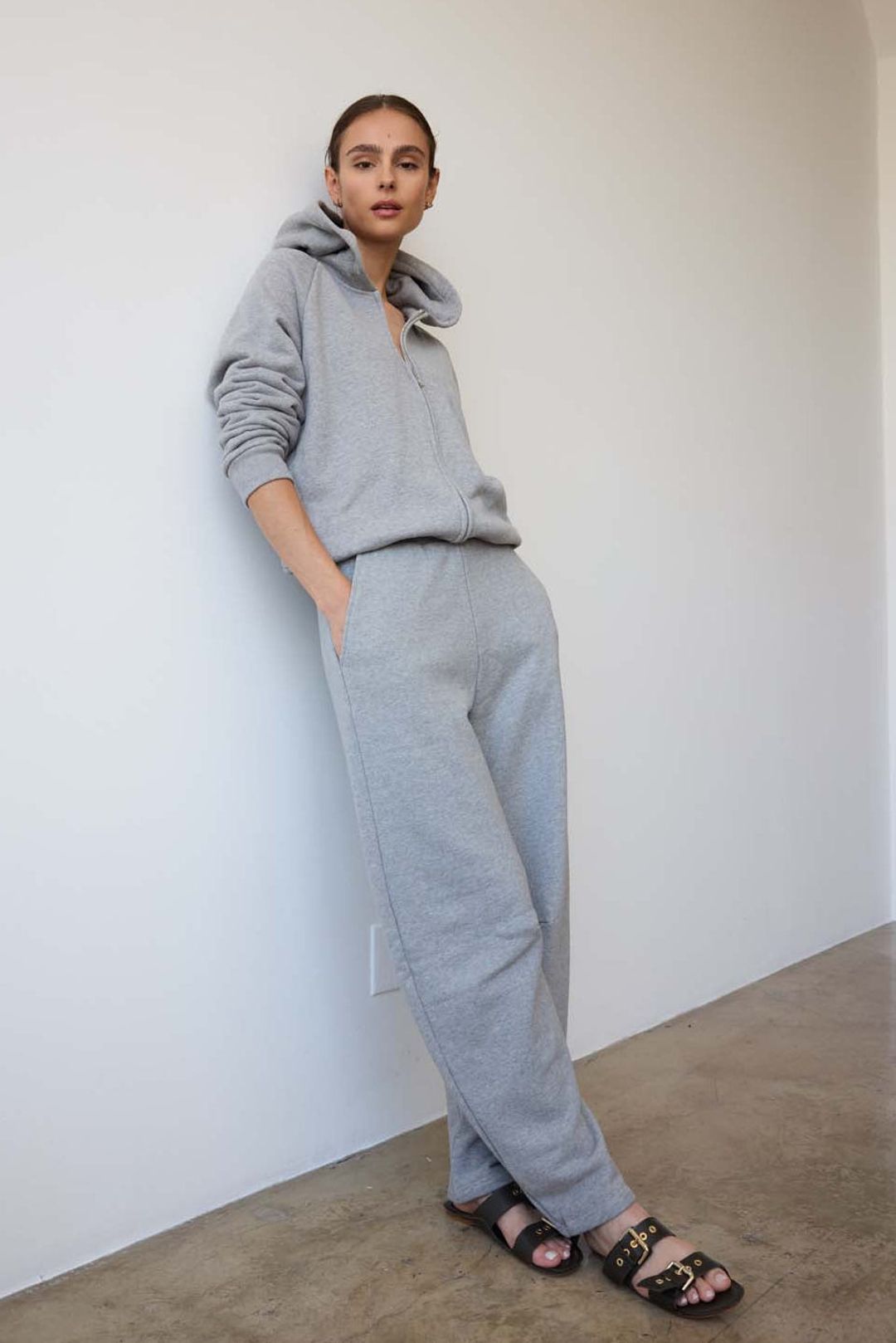 The Arc Lounge Pant in Heather Grey #3
