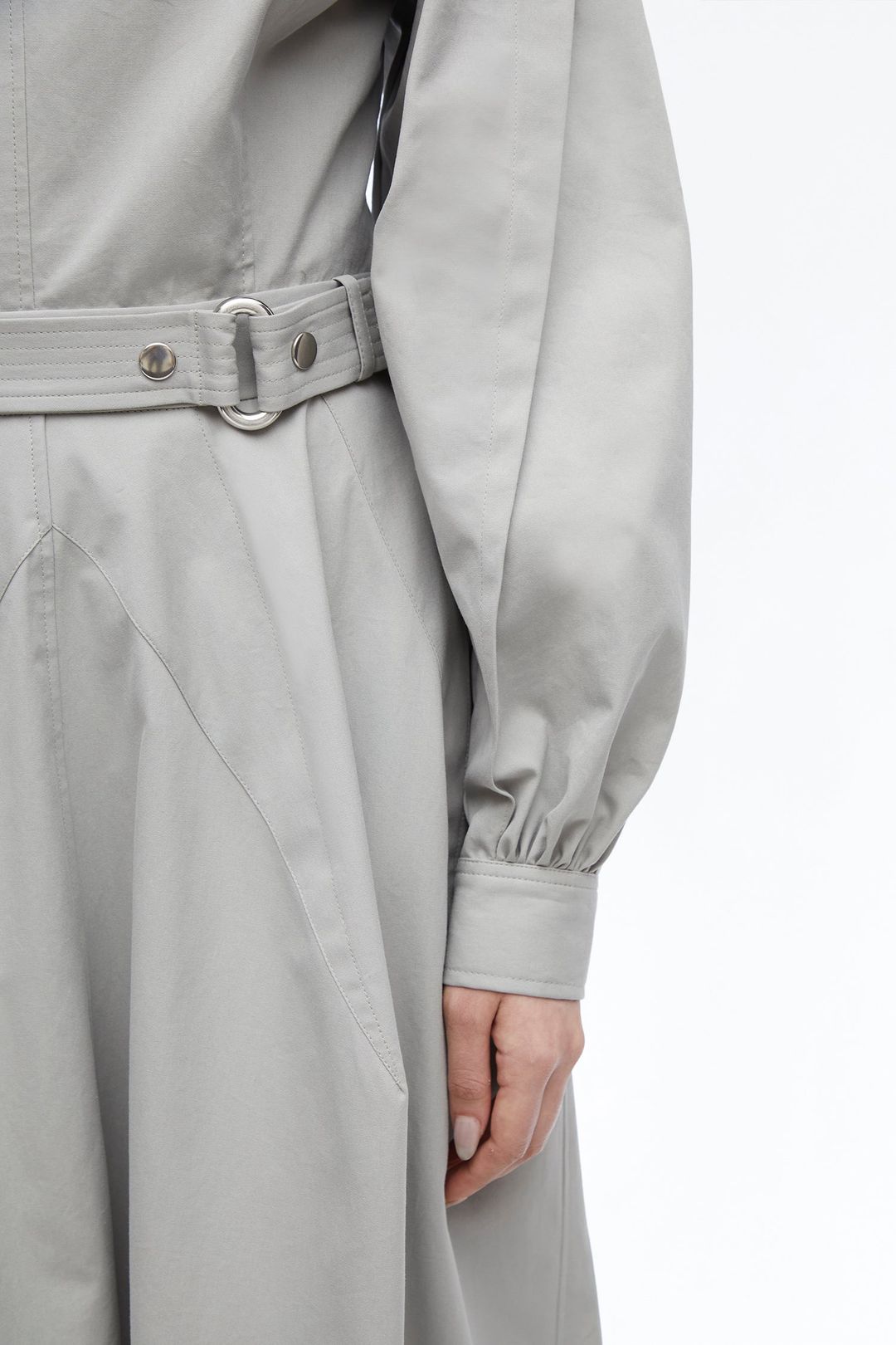 Oxford Cotton Poet Dress #4