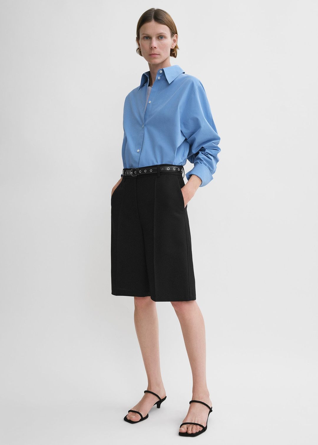 Straight tailored shorts black #2