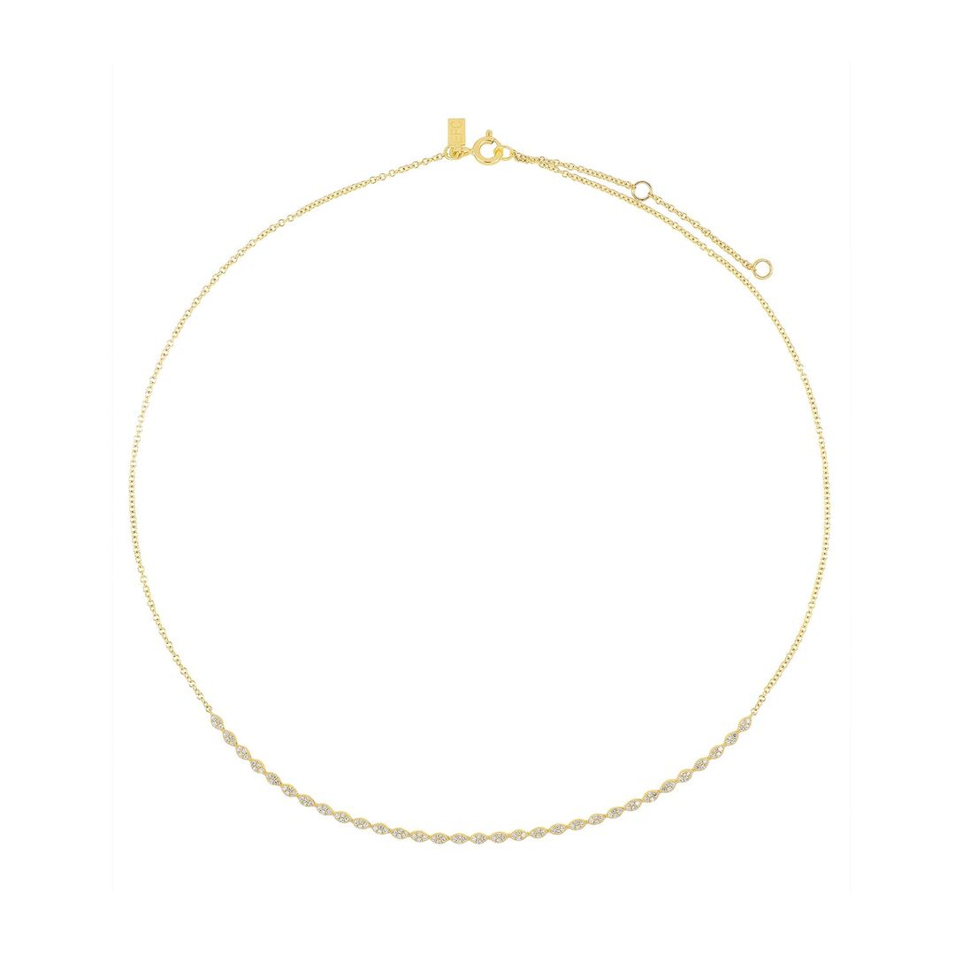 Pavé Diamond Marquise Necklace #5