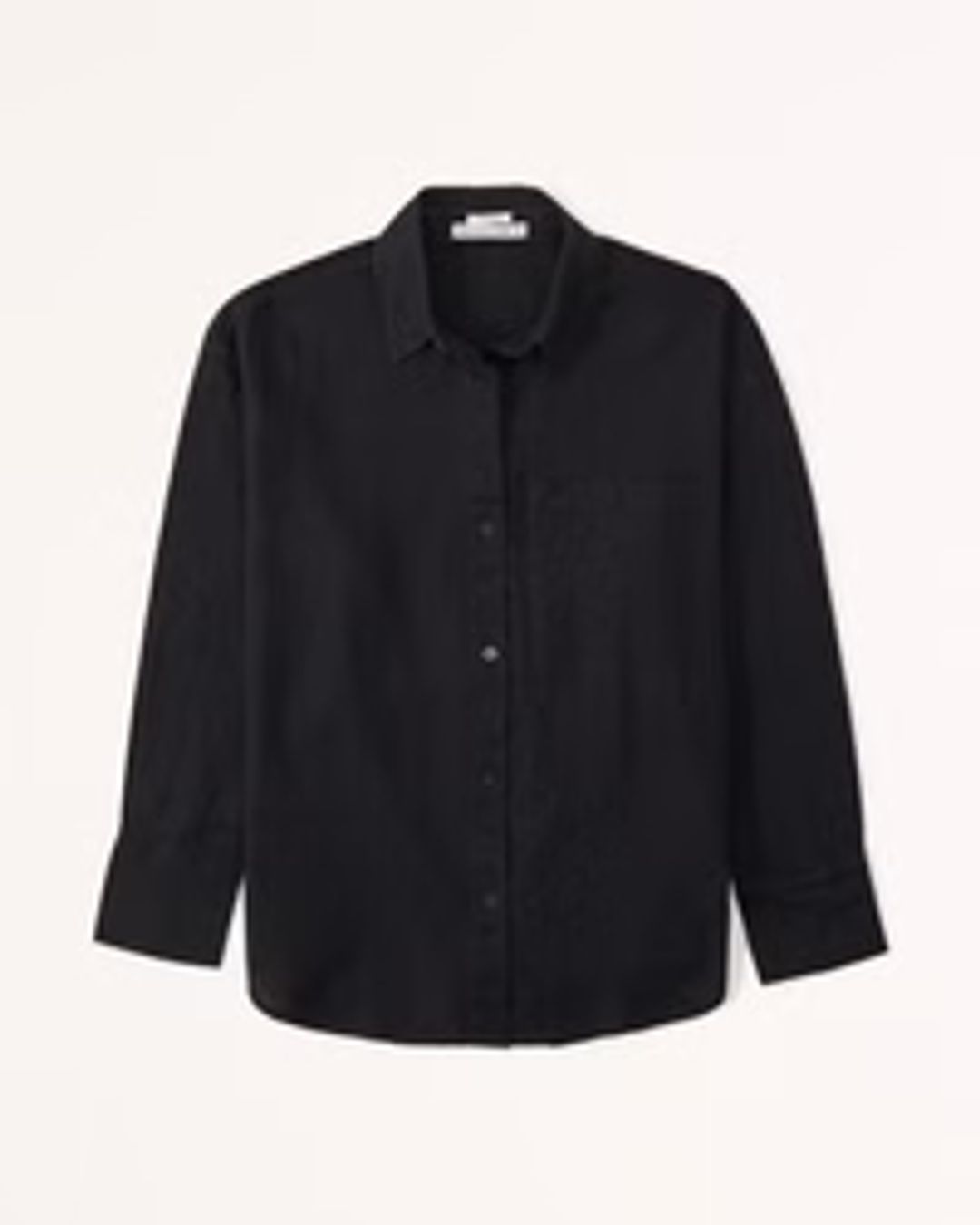 Oversized Linen-Blend Shirt #4