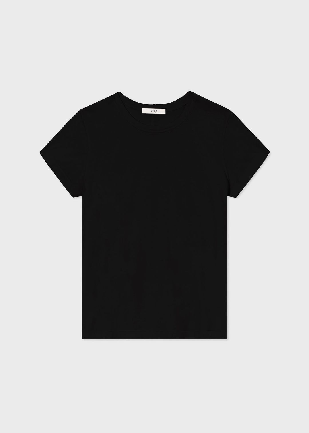 Fitted Tee in Cotton Jersey - Black