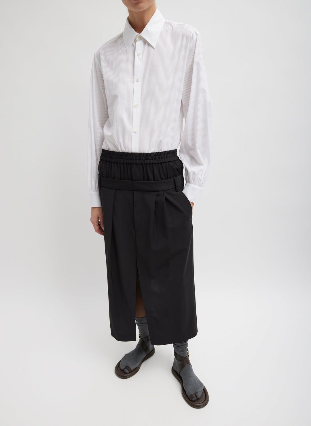 Gossamer Stripe Bishop Sleeve Shirt #4
