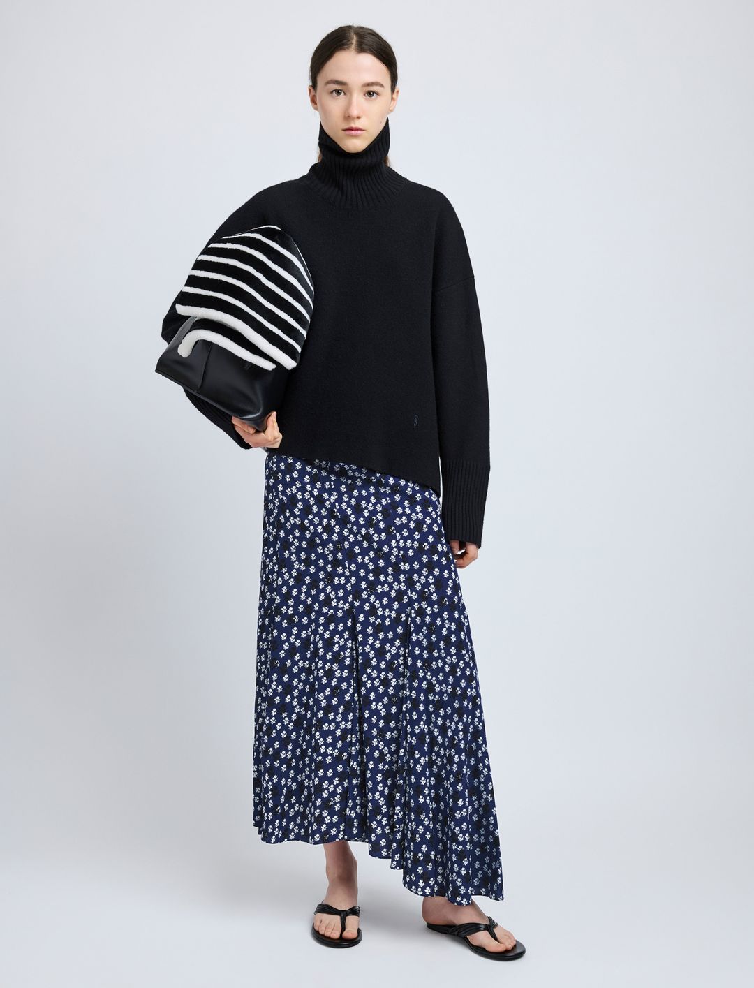 Joelle Skirt in Printed Silk Viscose