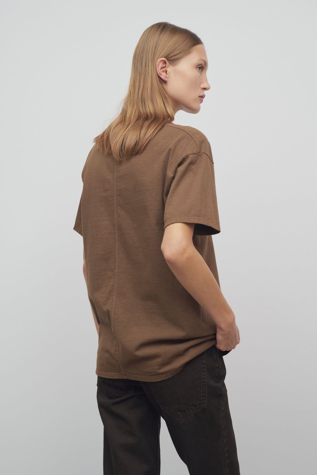 Ash T-Shirt in Cotton and Silk #5
