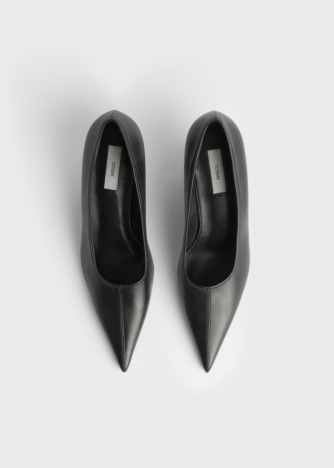 Sharp nappa wedge pumps black #4