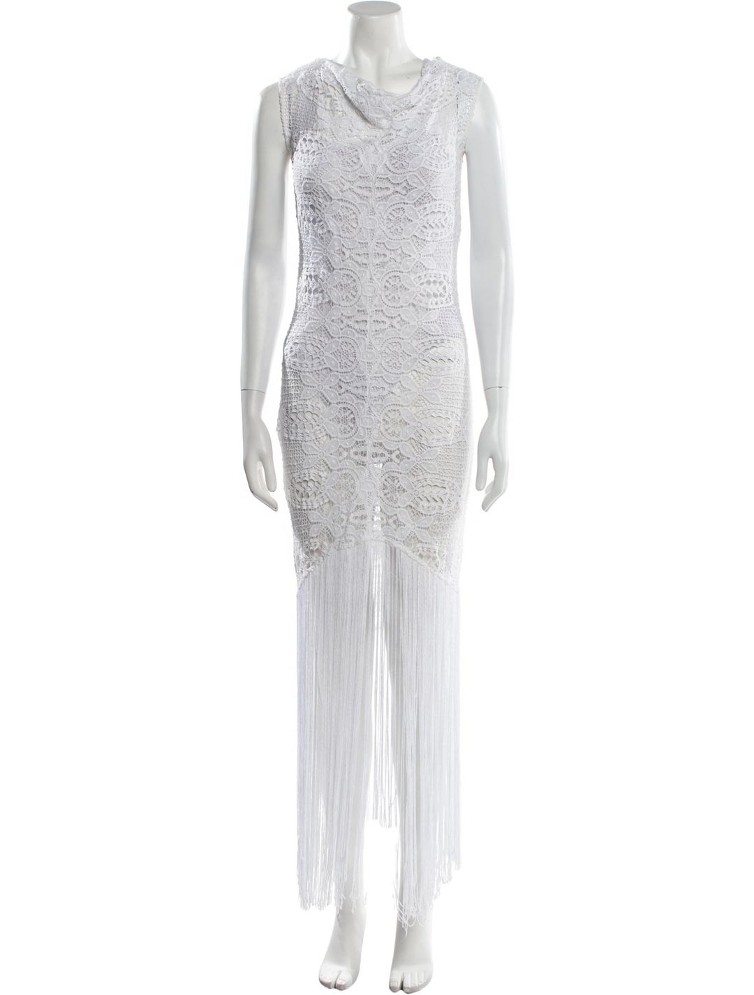 Lace Pattern Mini Dress