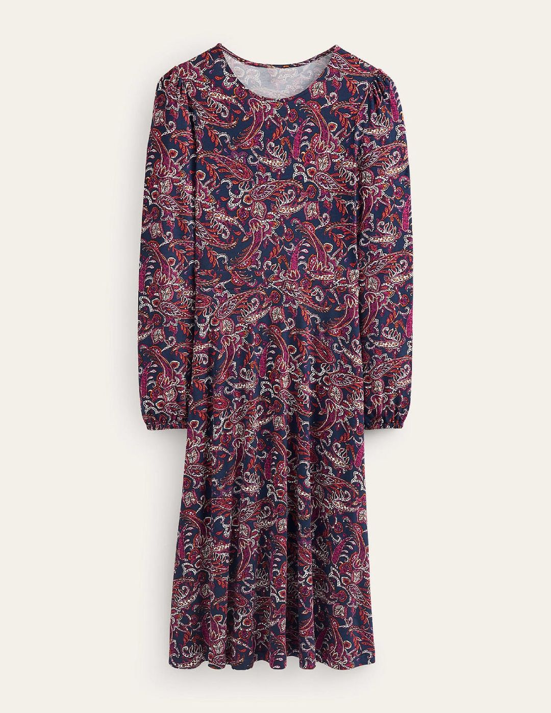 Camille Jersey Midi Dress-Purple Pansy, Paisley Lawn #6
