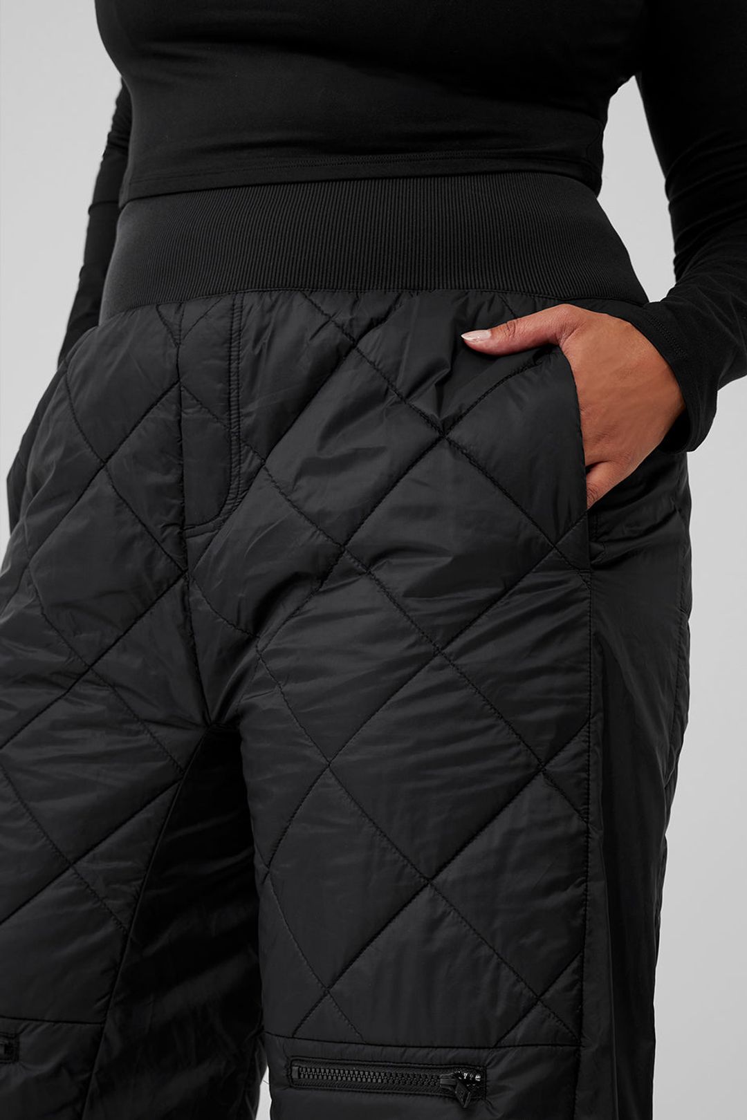 High-Waist Snowrider Puffer Pant - Black #8