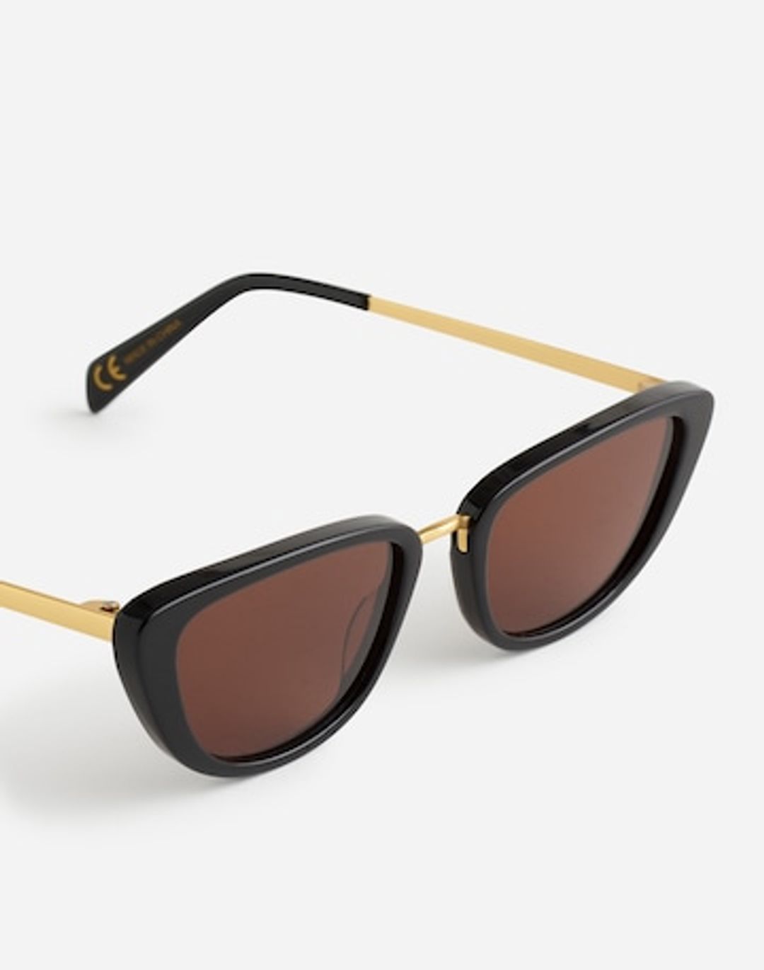 metal & acetate angular sunglasses #3