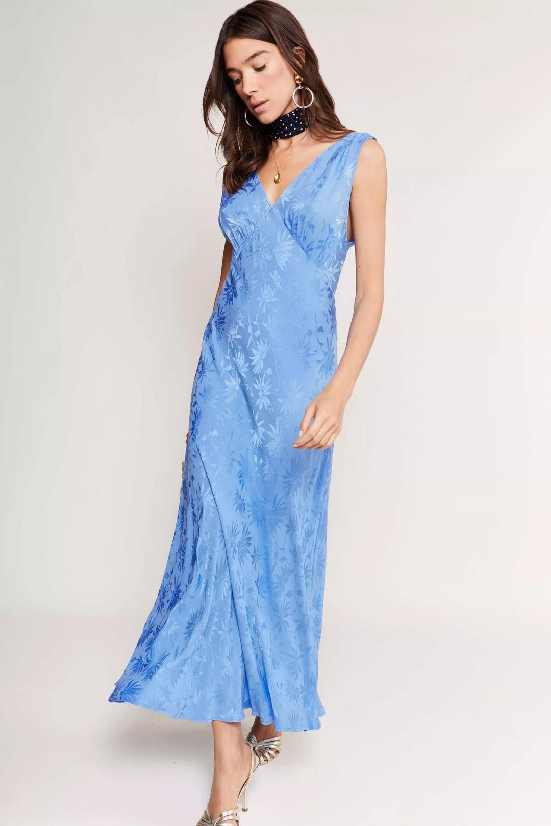 Sandrine - Daisy Jacquard Blue