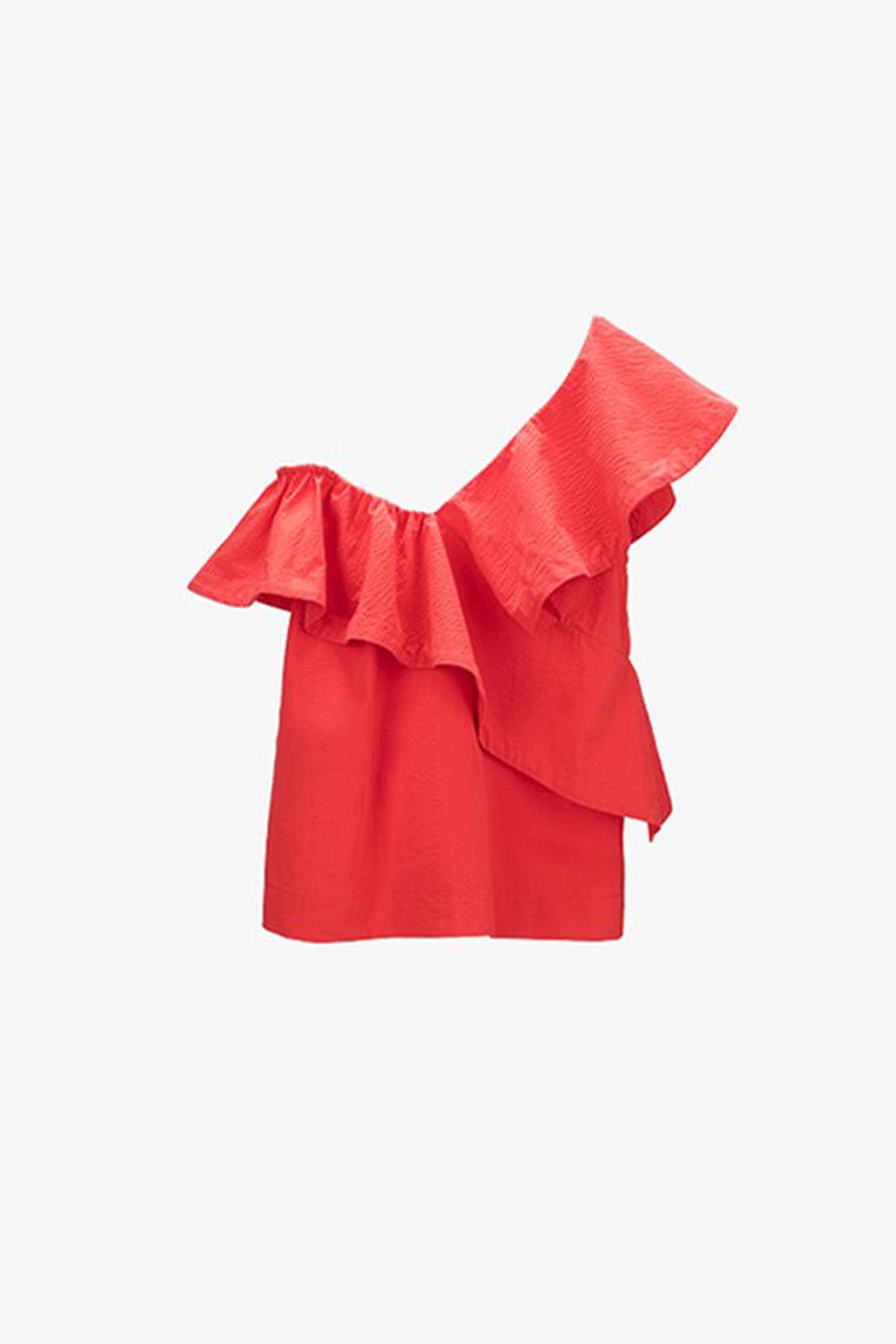 Seersucker Flounce Top #17