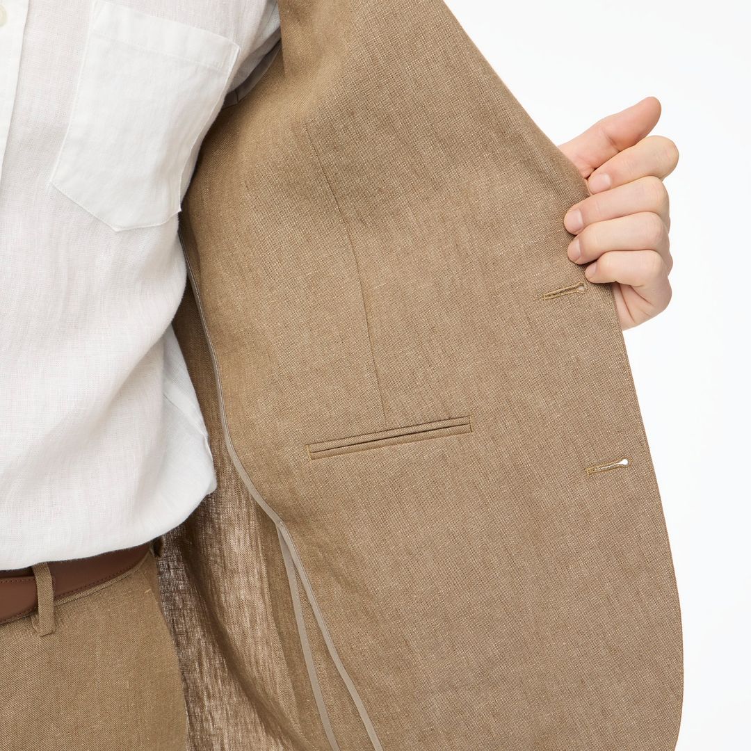 linen patch pocket suit jkt - slim #5