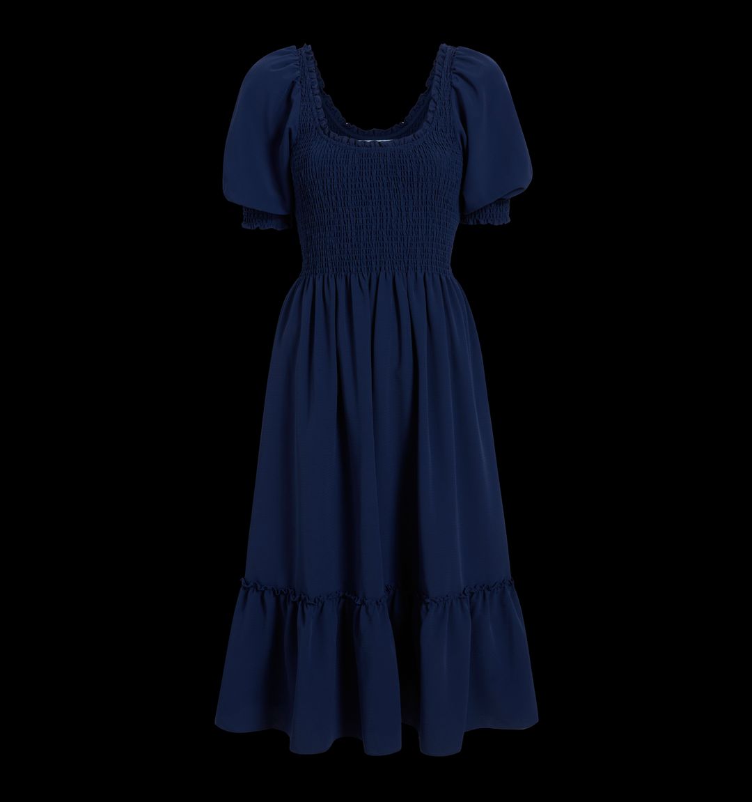 The Louisa Nap Dress - Navy Crepe