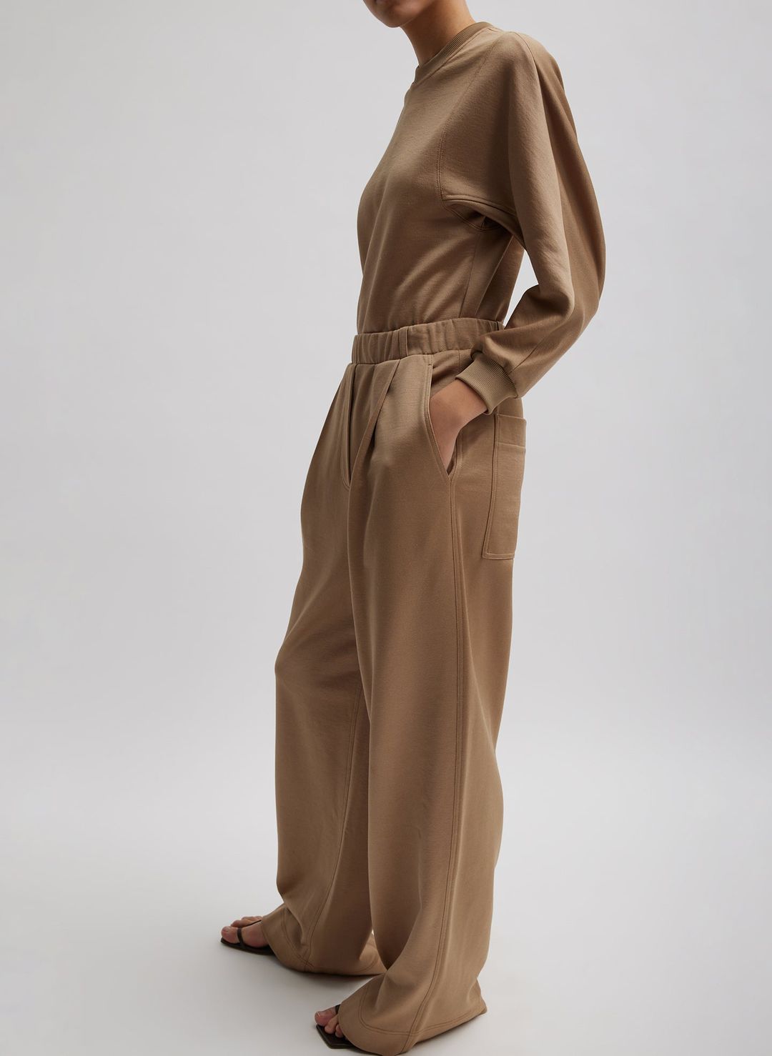 Silk Terry Sculpted Sleeve Slim Sweatshirt #9