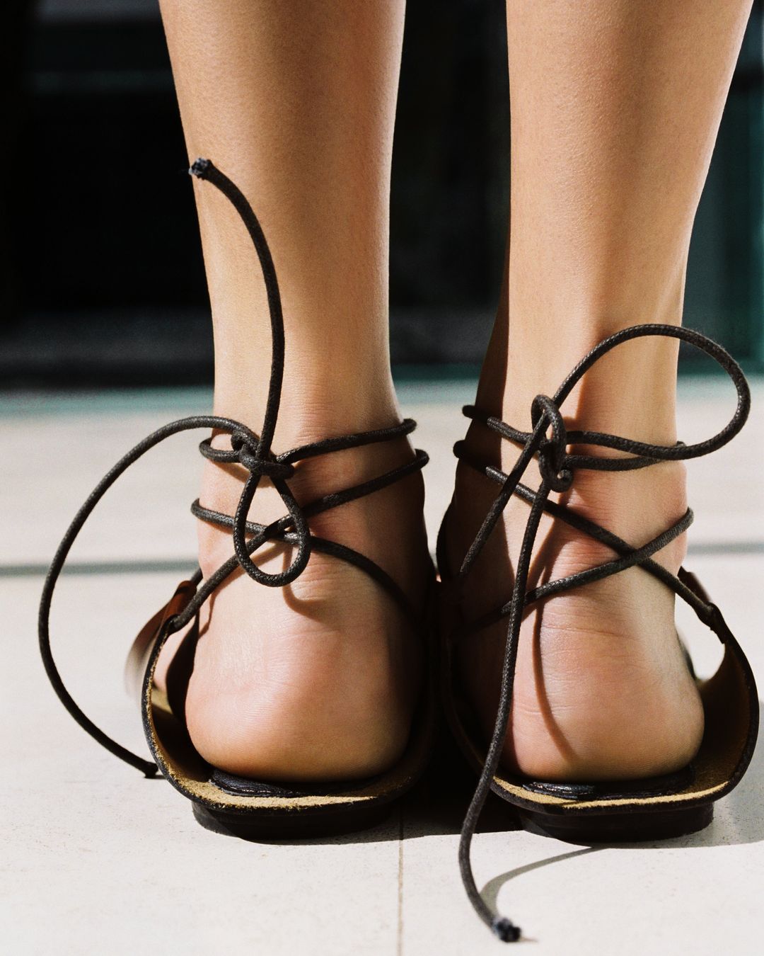 RIVERA - Flat Ankle Lace Sandal #6