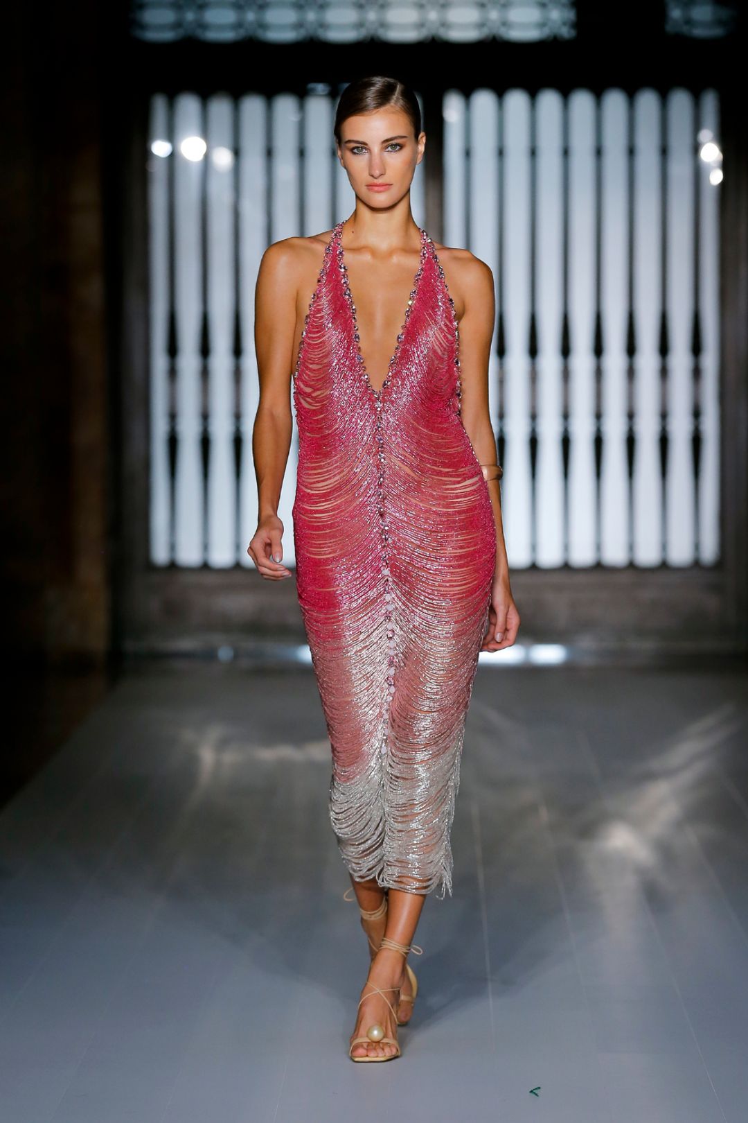 HAND-BEADED OMBRE GOWN #3