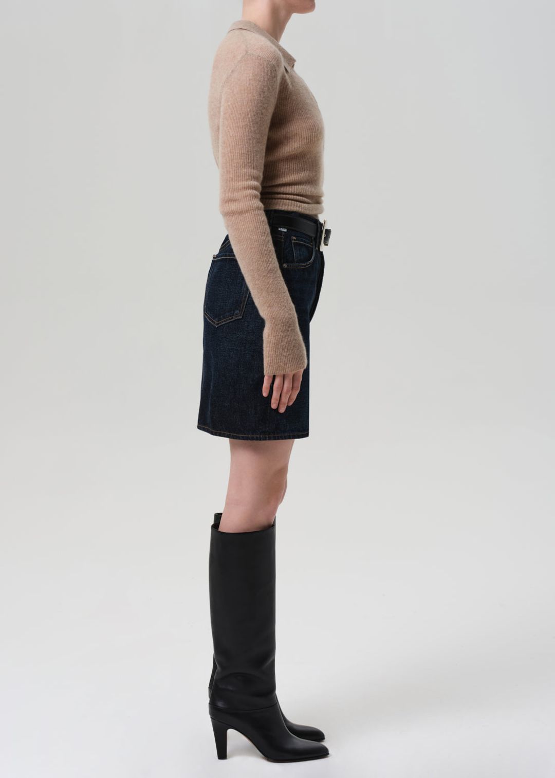 Etta Pencil Skirt in Deep Azure #3