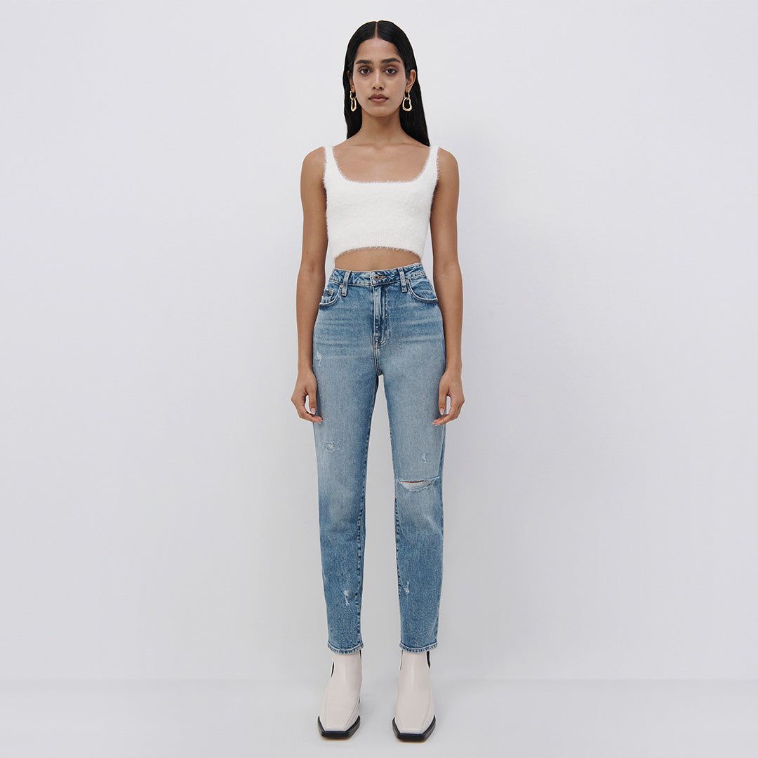 Laurie Fuzzy Knit Bralette