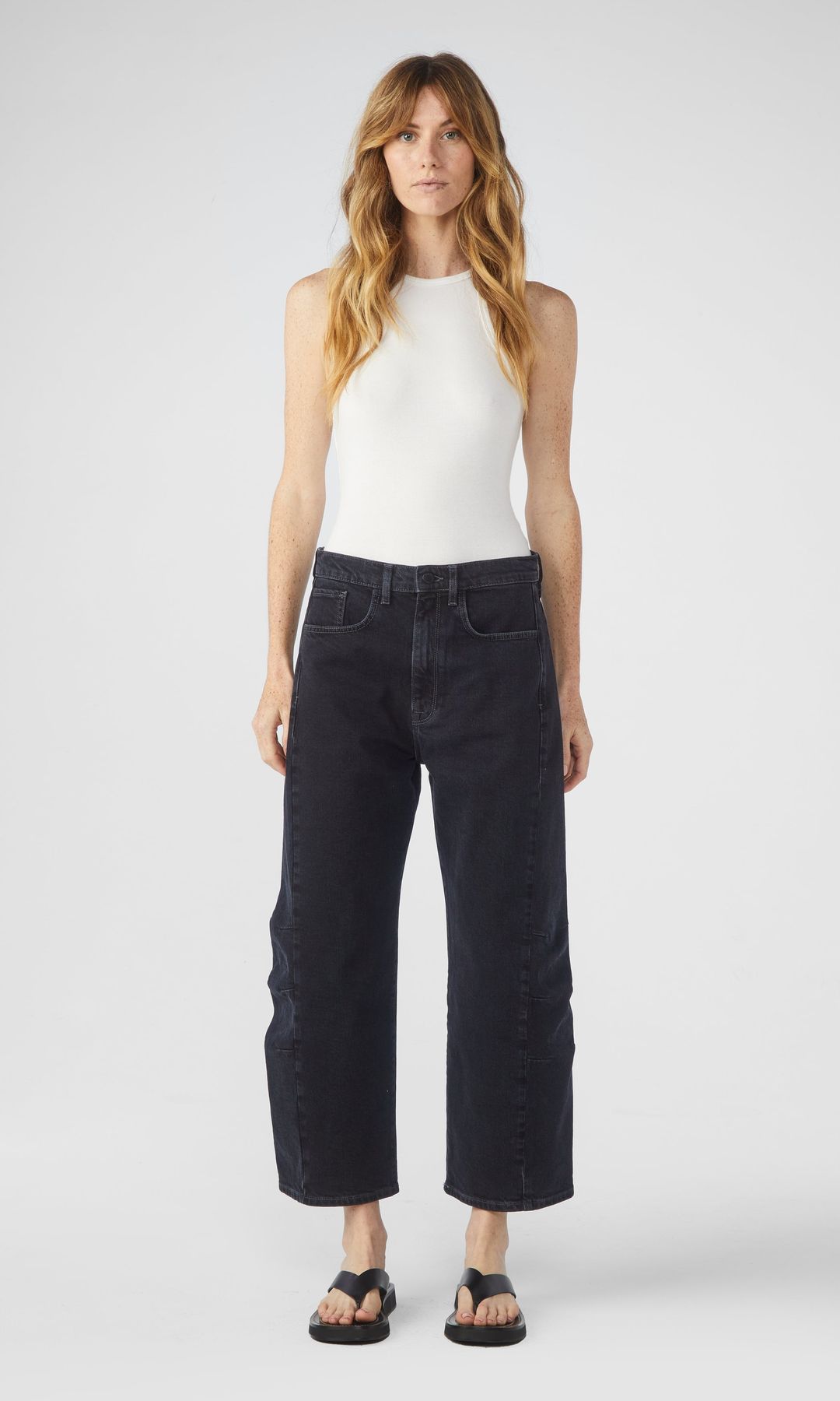 Ms. Walker Mid Rise Constructed Jean - Loved Black