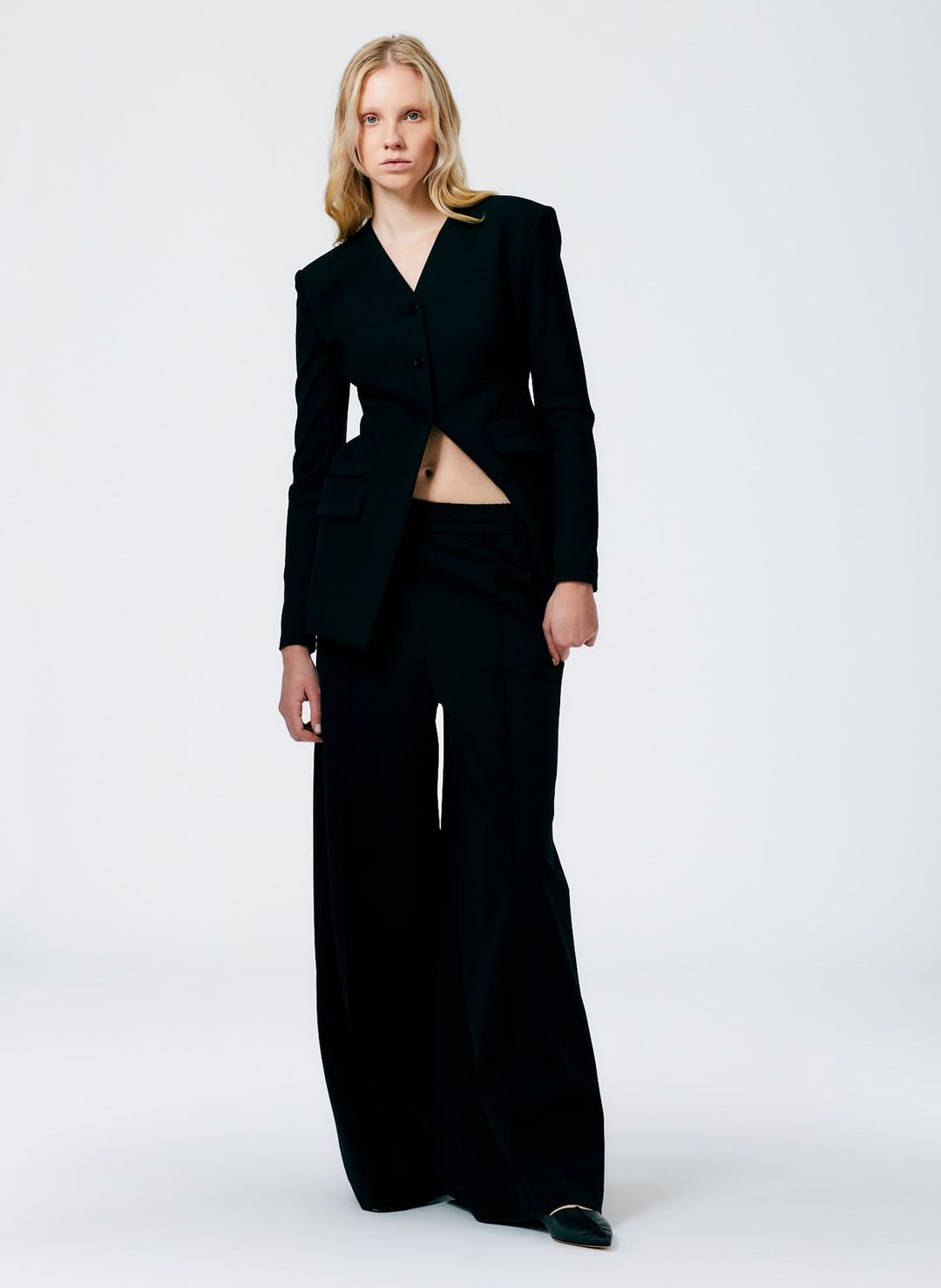 Compact Ultra Stretch Knit Fitted Blazer #5
