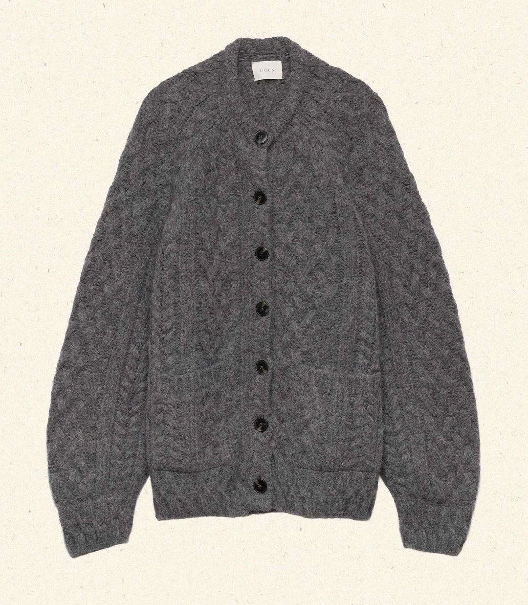 CALDWELL CARDIGAN -- CHARCOAL #6