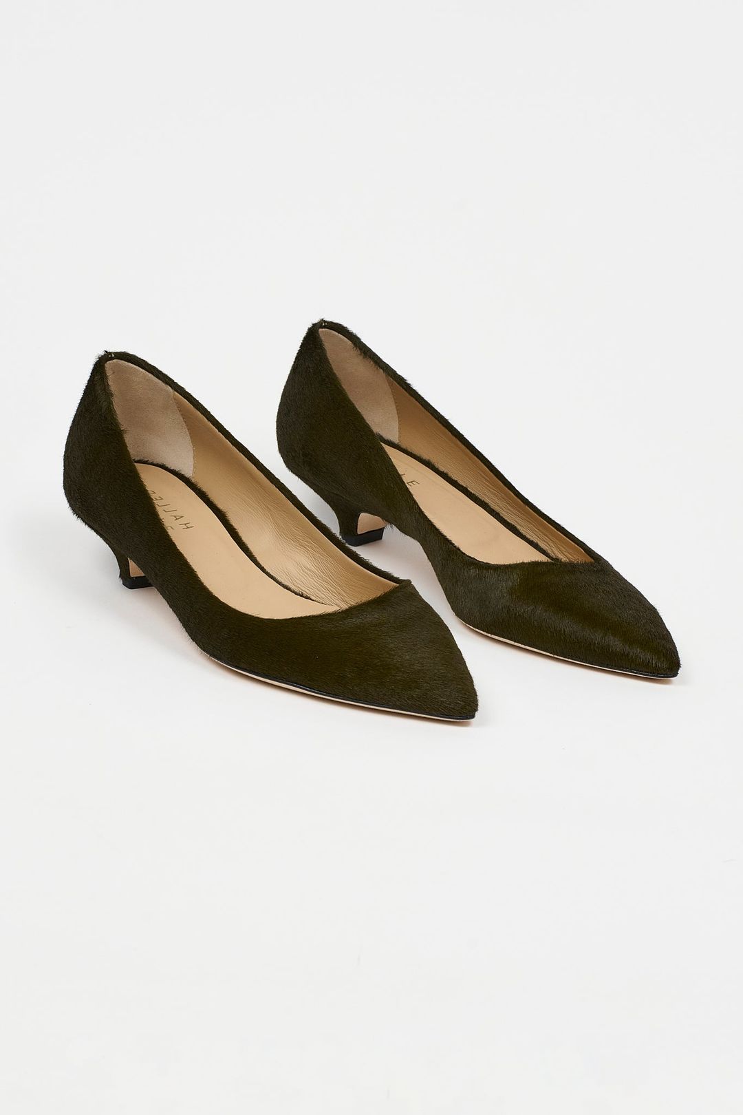 The Kitty Point Heel in Ponyhair Moss #3
