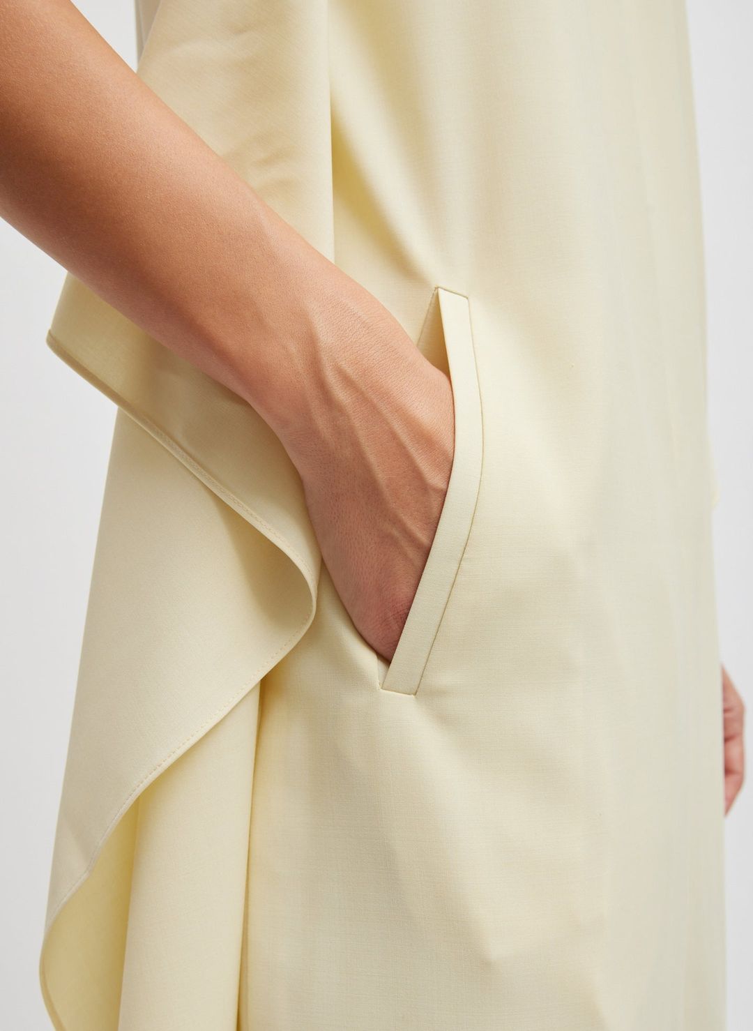 Tropical Wool Tie Front Dress #3