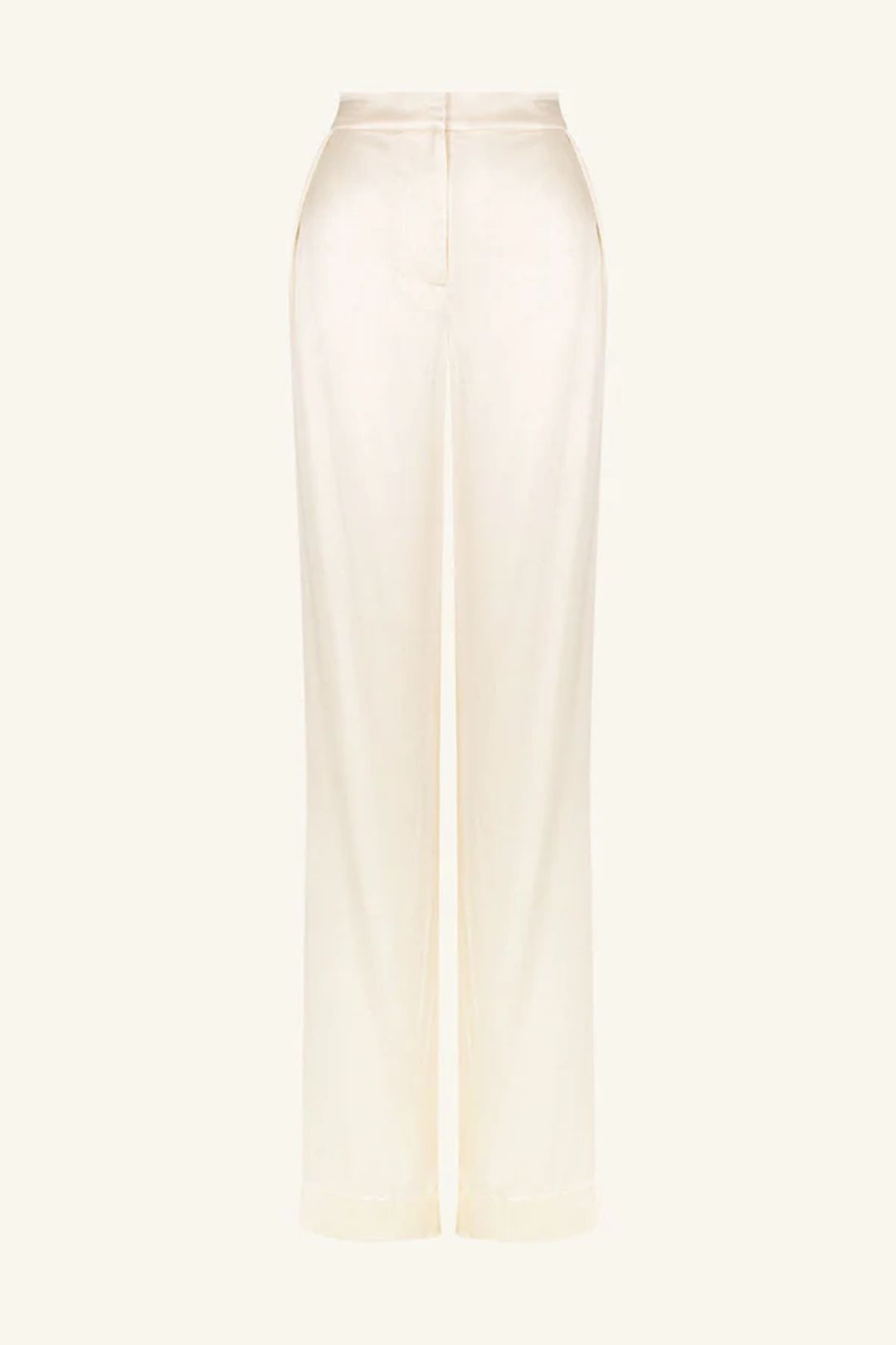 LA LUNE MID RISE STRAIGHT LEG PANT - CREAM