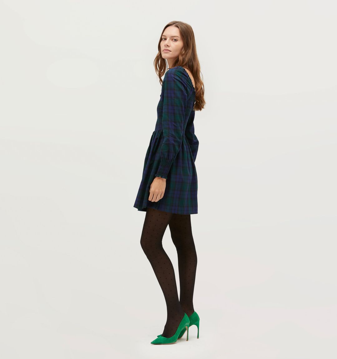The Norah Nap Dress - Blackwatch Tartan #3