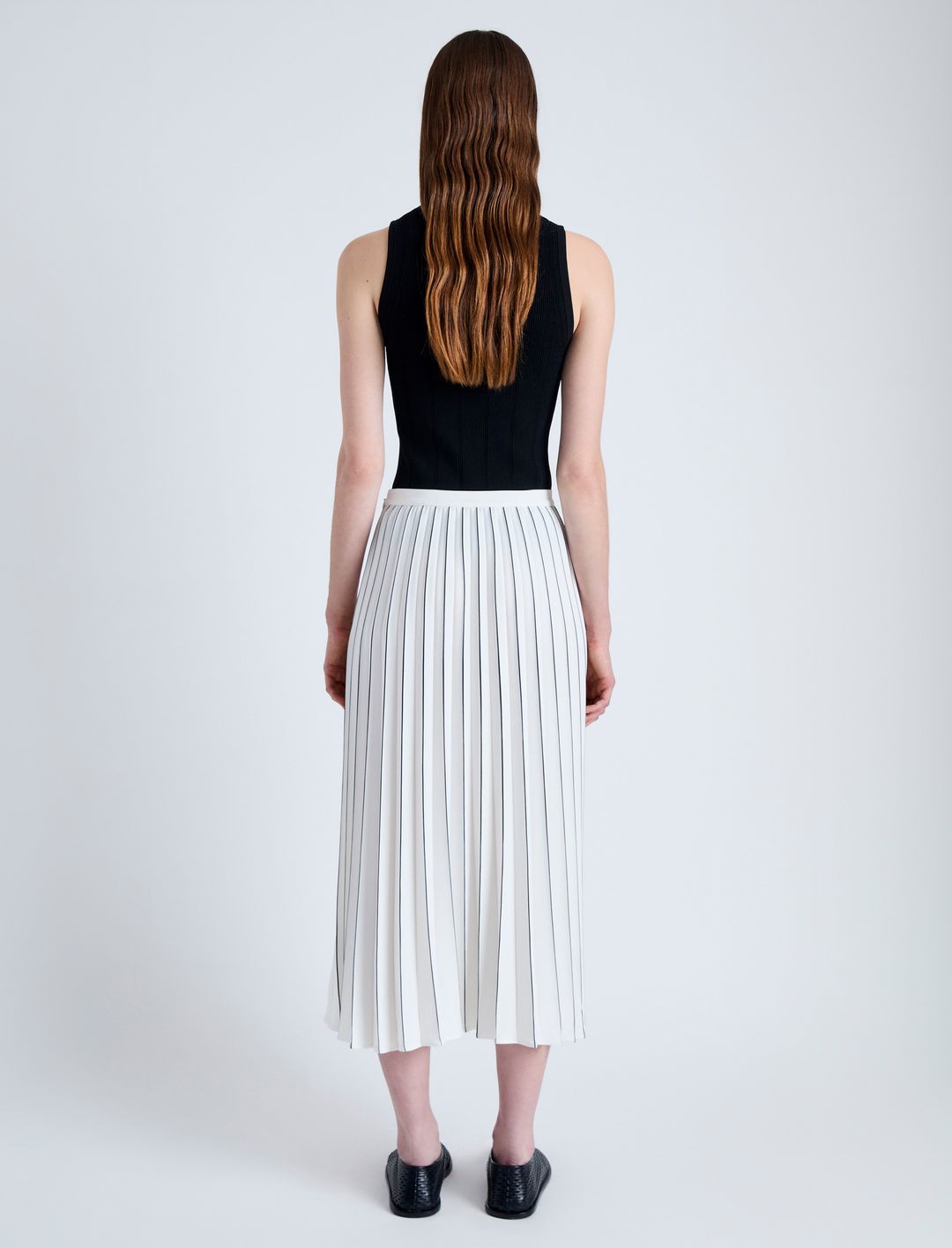Miles Skirt in Pleated Crepe #4
