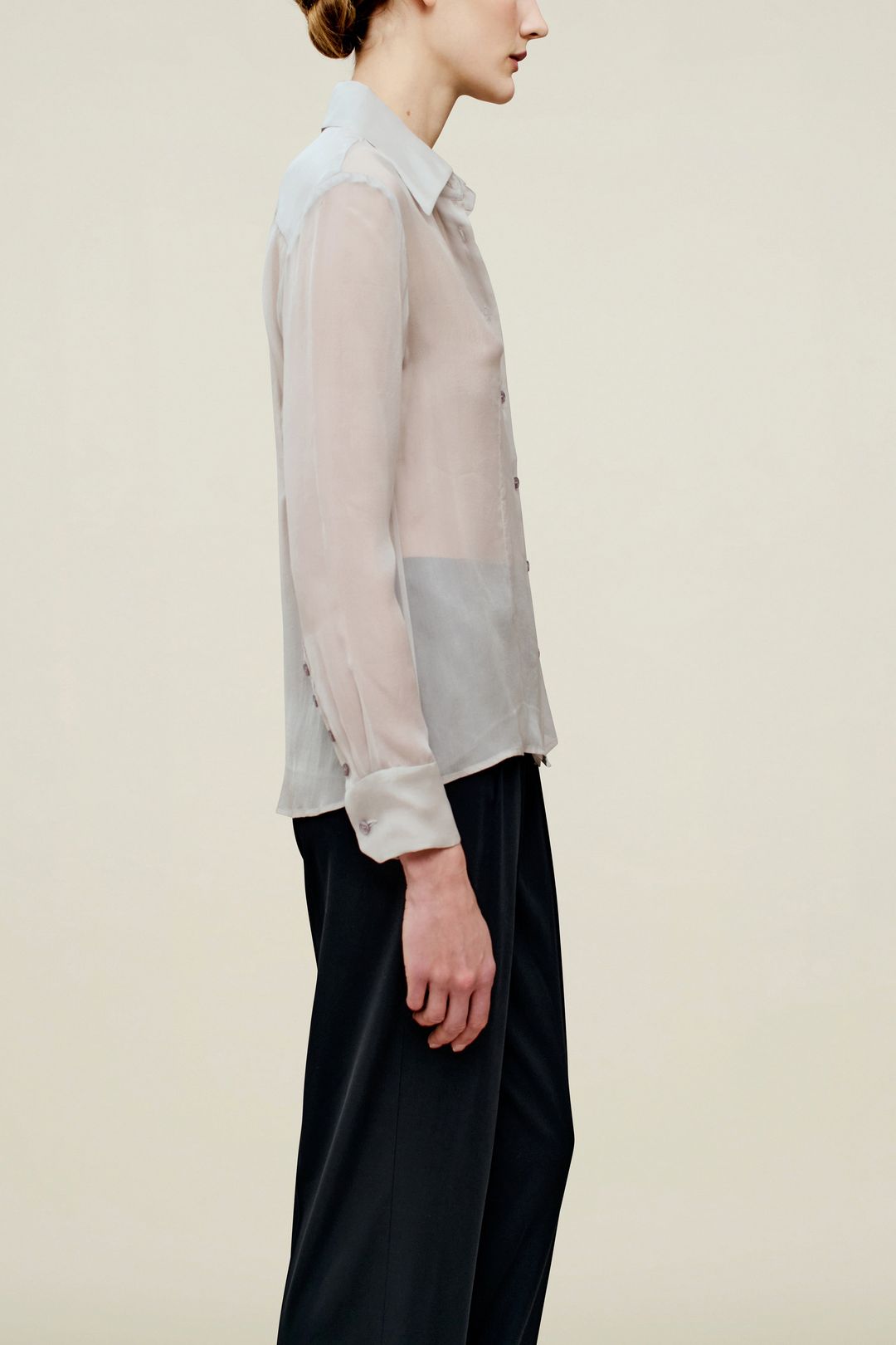 Léa Slim Blouse in Silk Chiffon #3