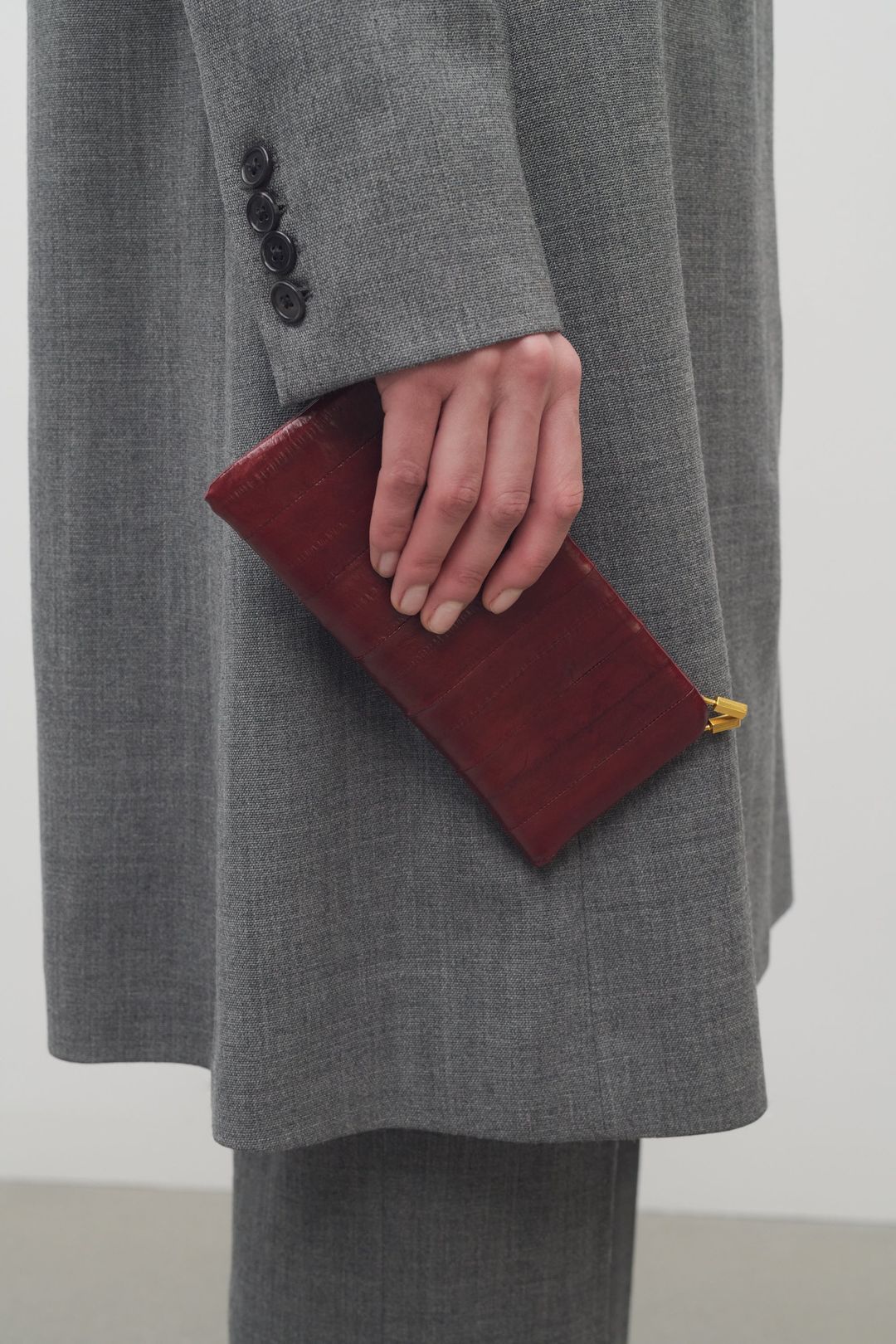 Clasp Sunglasses Case in Eel #3