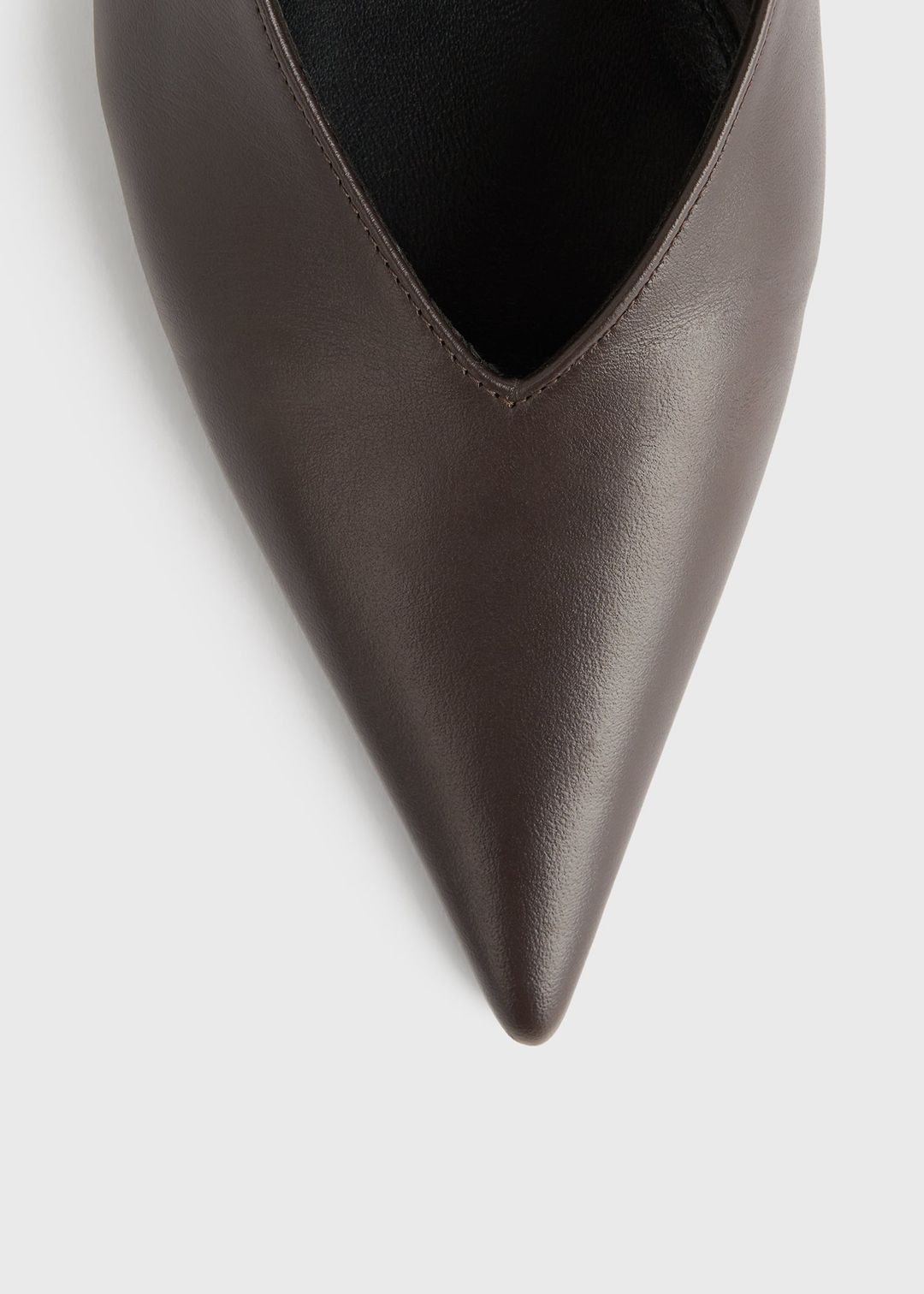 Wedge-heel Nappa slingbacks bark #5