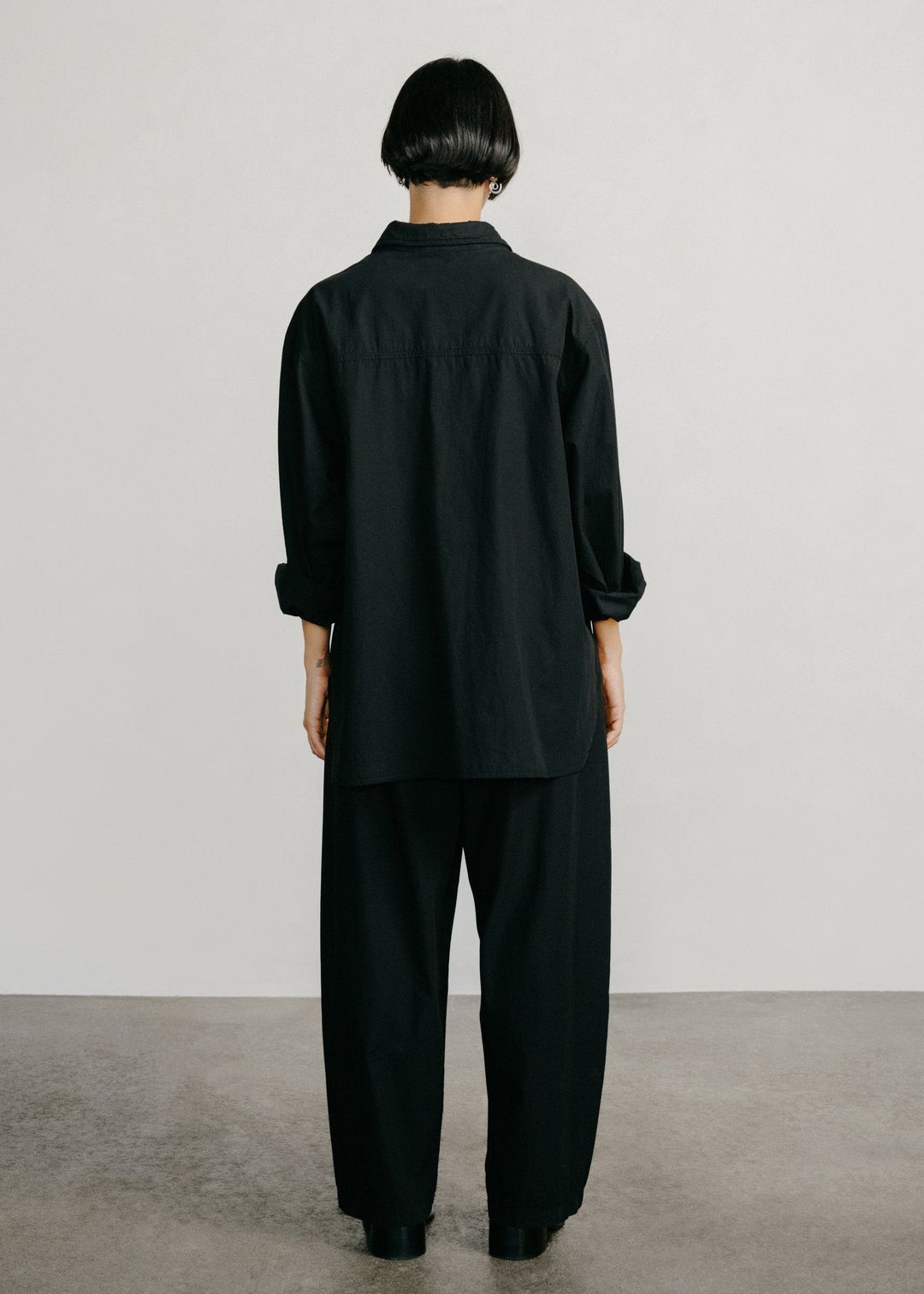 All Day Pant, Organic Cotton Poplin, Black