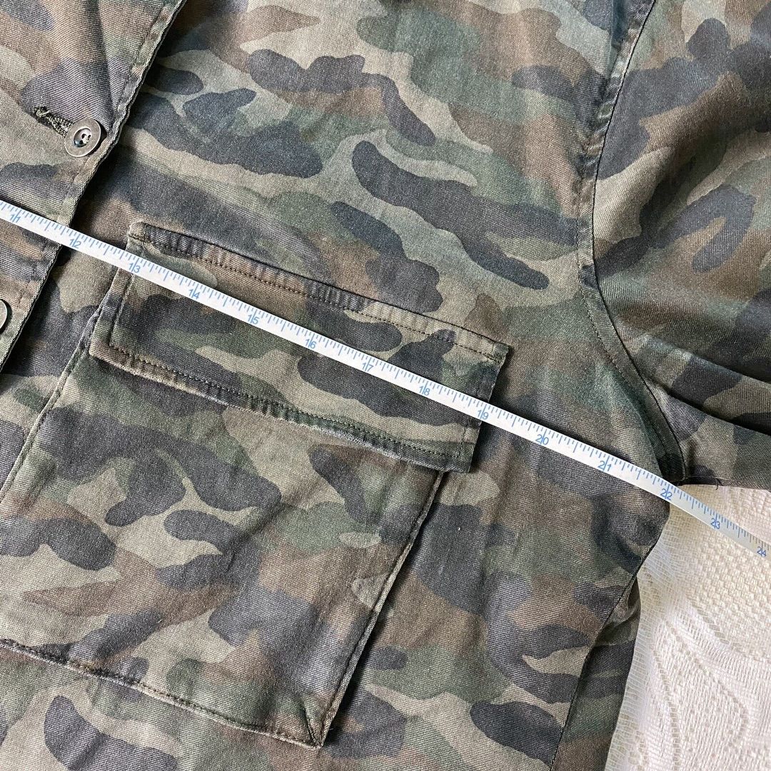 Cropped military style camo jacket #5