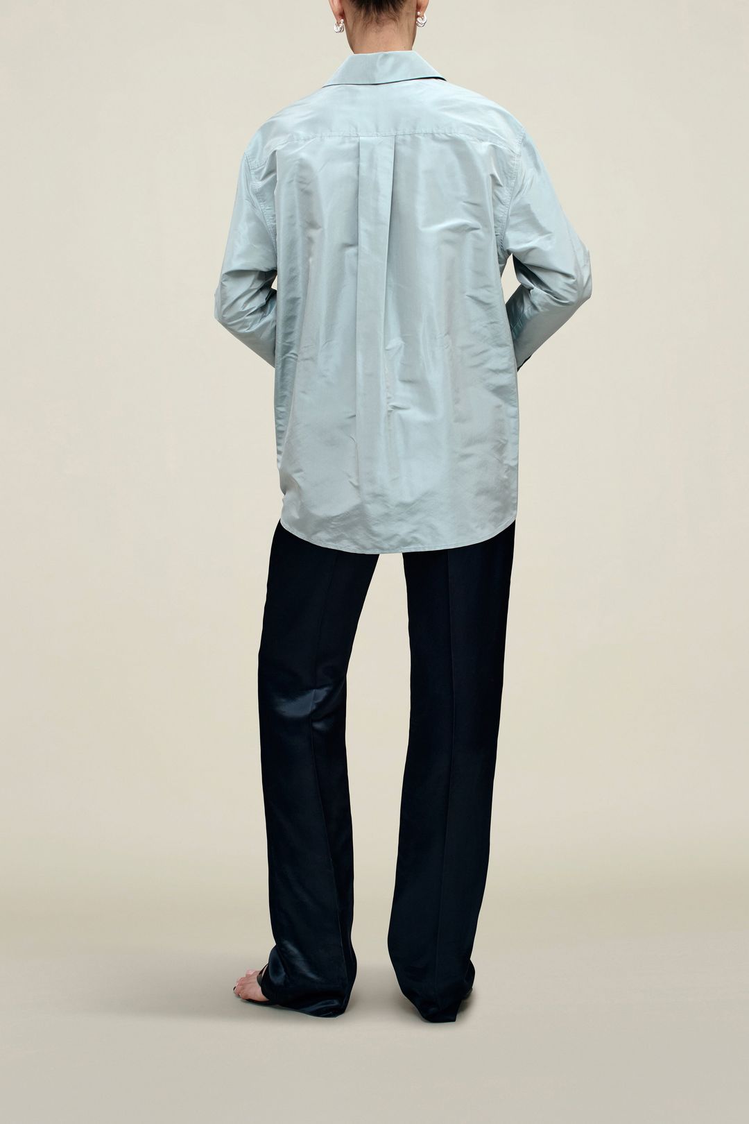 Signature Button Down in Silk Taffeta #5