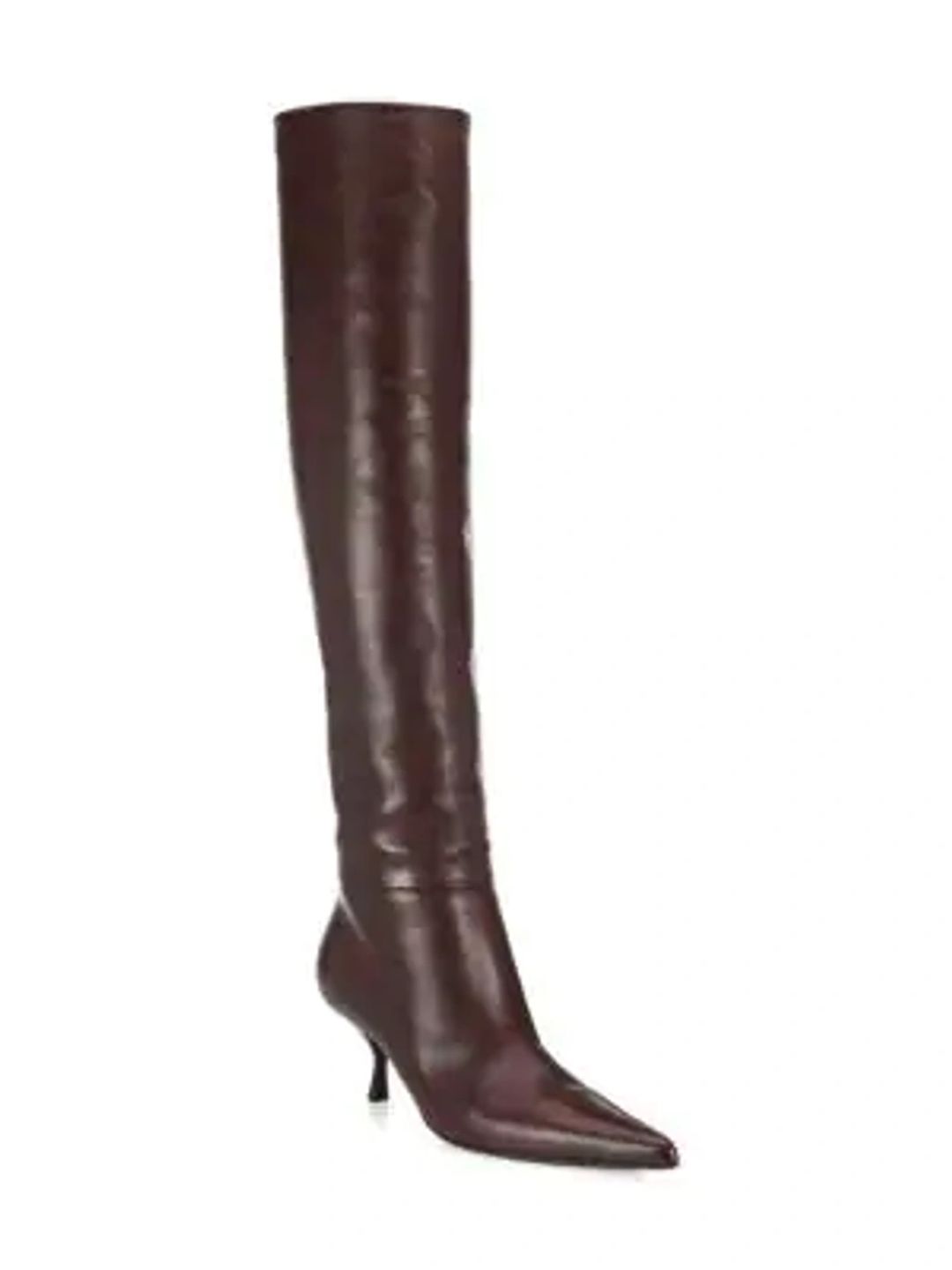 Bourgeoisie Knee-high Leather Boots In Brown #5