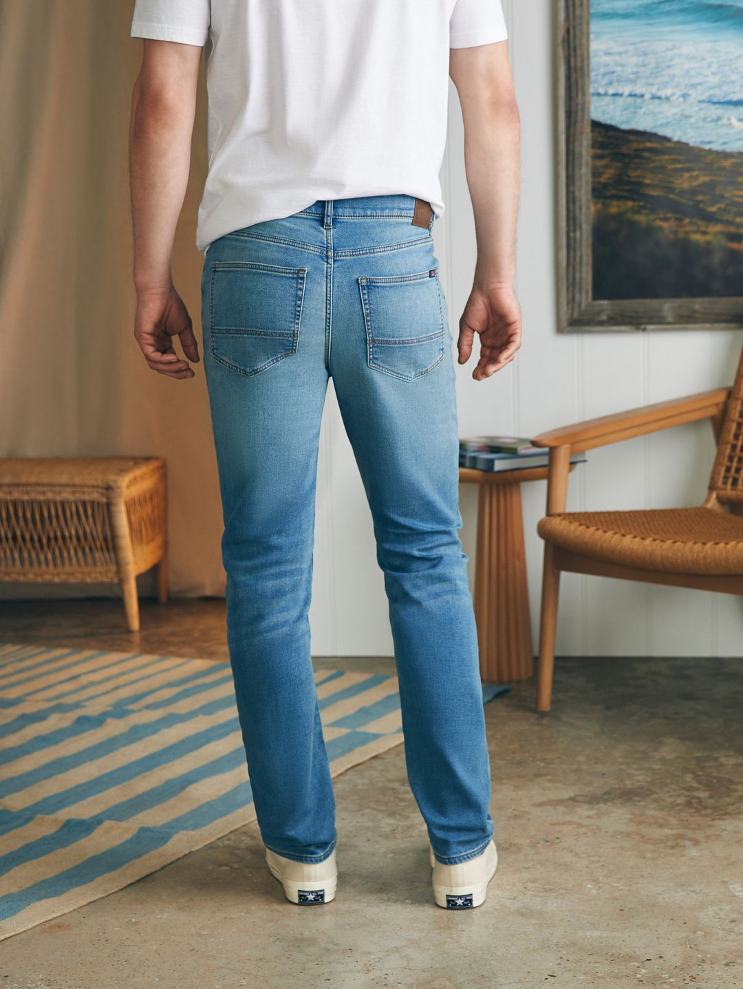 Stretch Terry Indigo 5-Pocket Pant (32" Inseam) - Eastern Shore #5