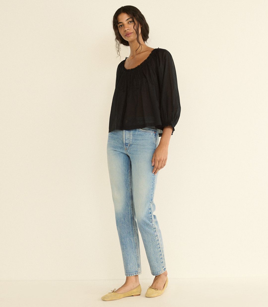 FLORINE TOP -- BLACK #10