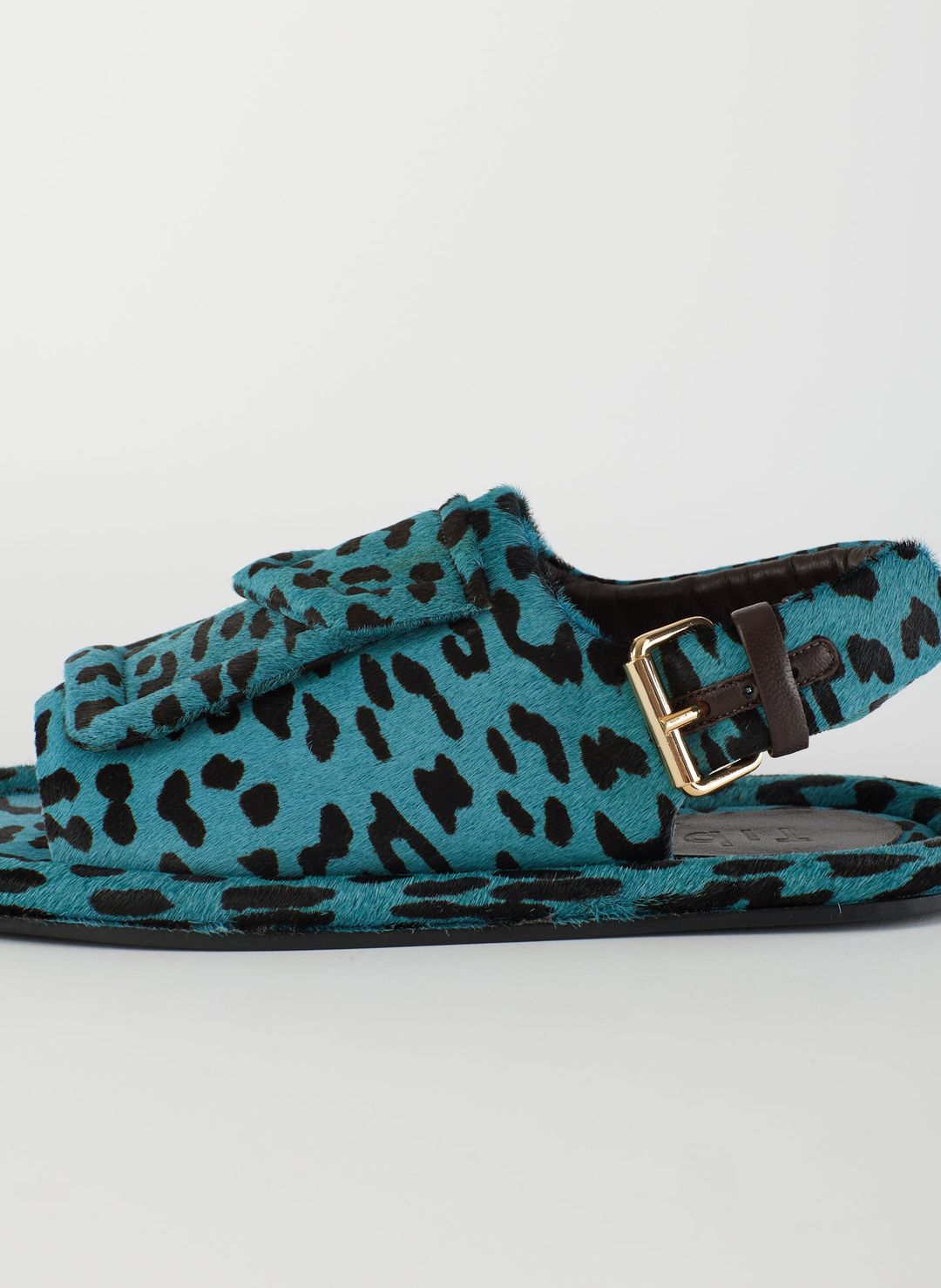 Pony Hair Calf Print Slingback Beryen Sandal #6