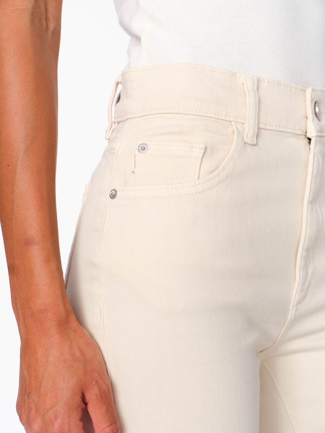 Patti Straight High Rise Vintage Ankle Jeans | Ecru #7