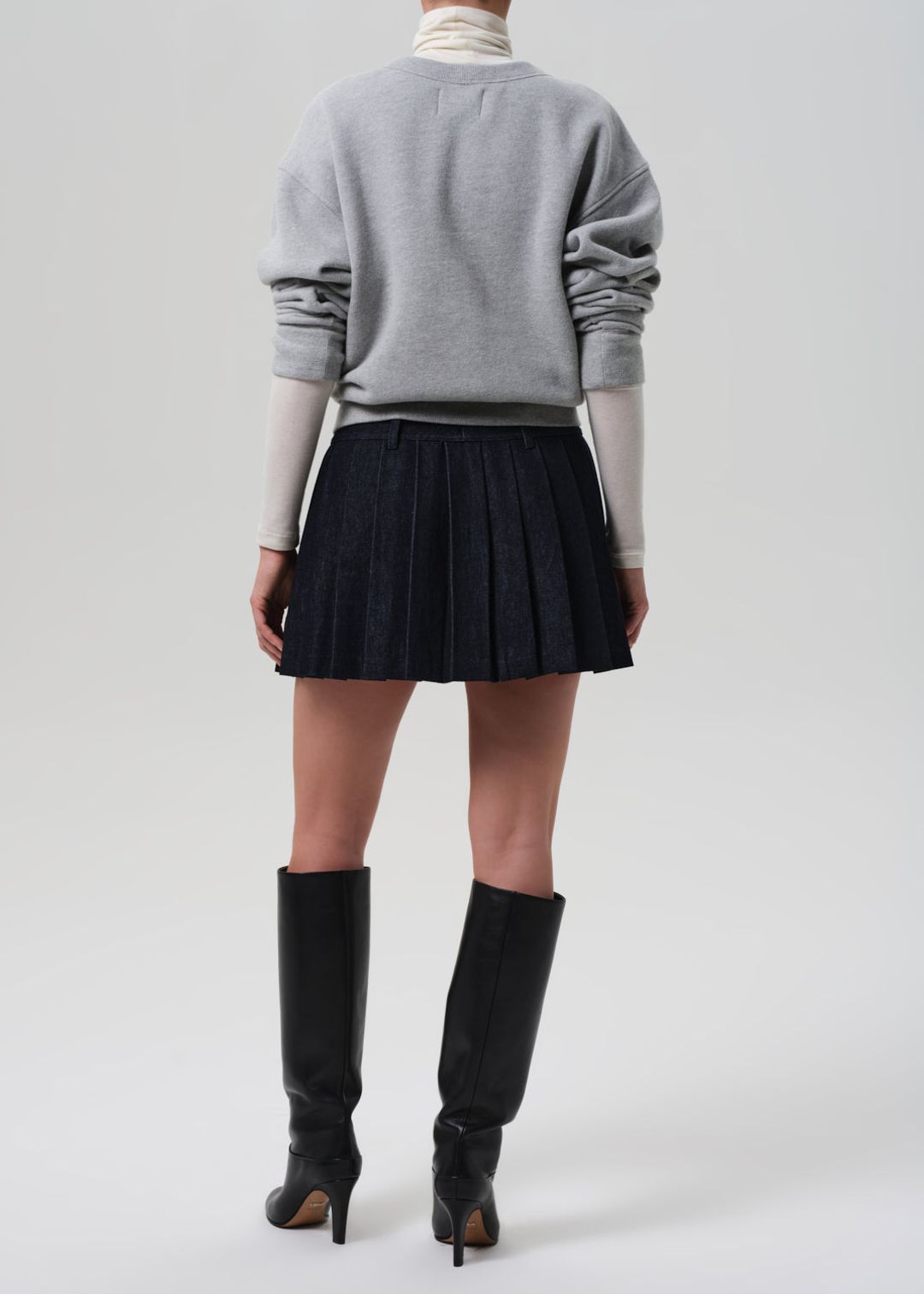 Pleated Mini Skirt in Juno