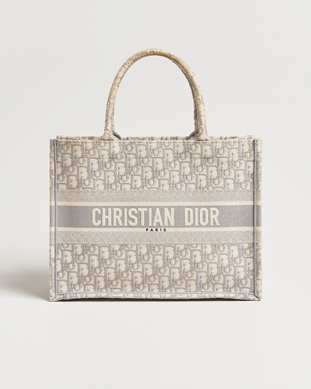 Medium Dior Book Tote Light grey
