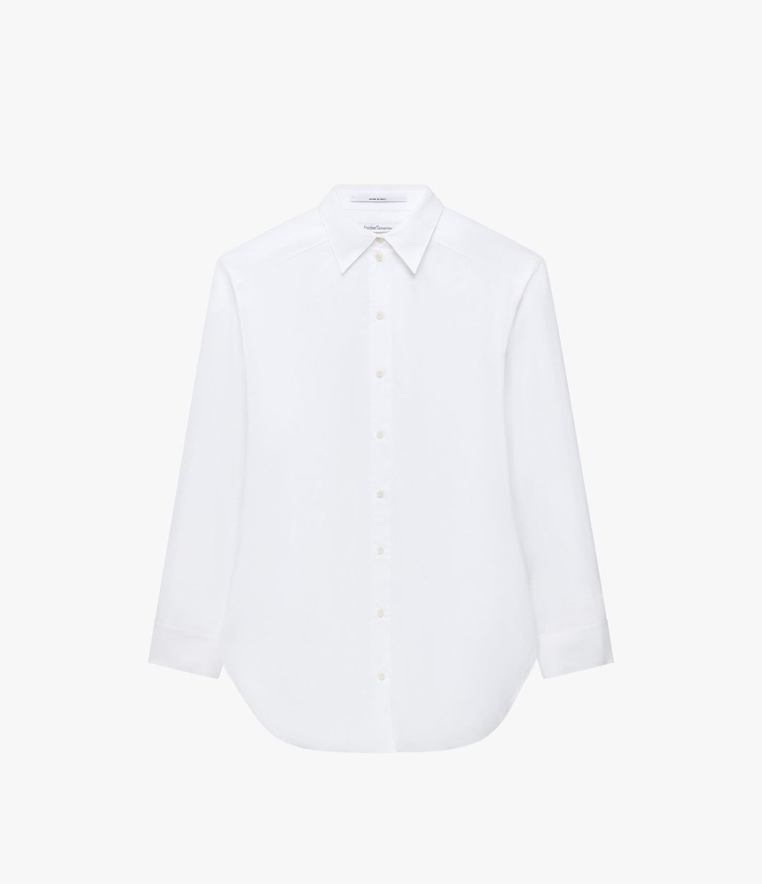 Pleat Back Poplin Shirt | White #6