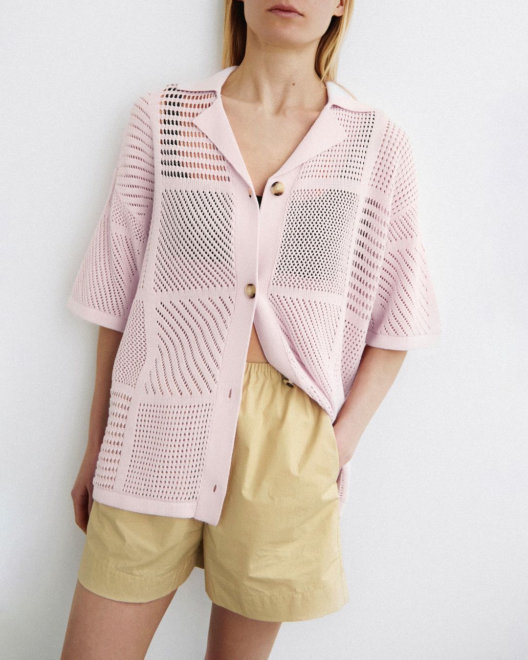 Talissa - Paper Crochet Shirt - Pink