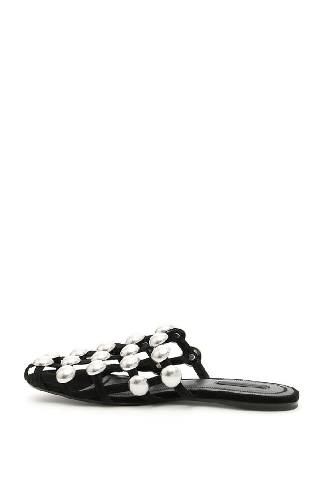 Velvet Amelia Slippers In Black #3