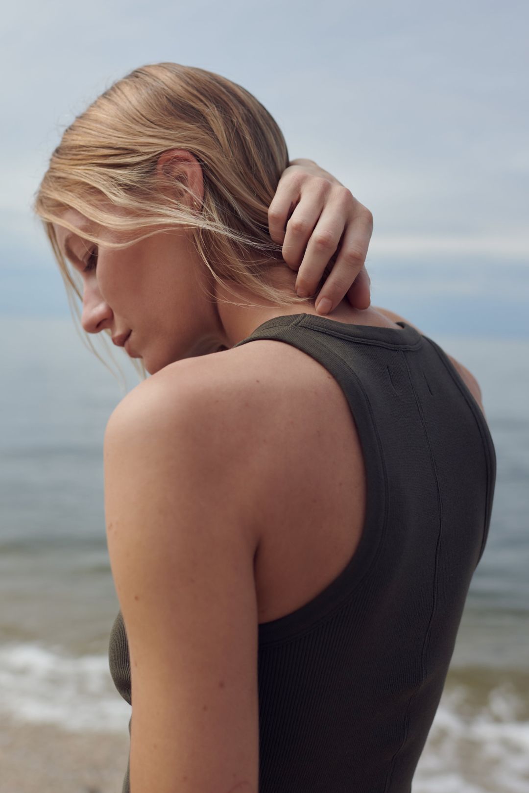 The Not So Basic Tank in Olive #5