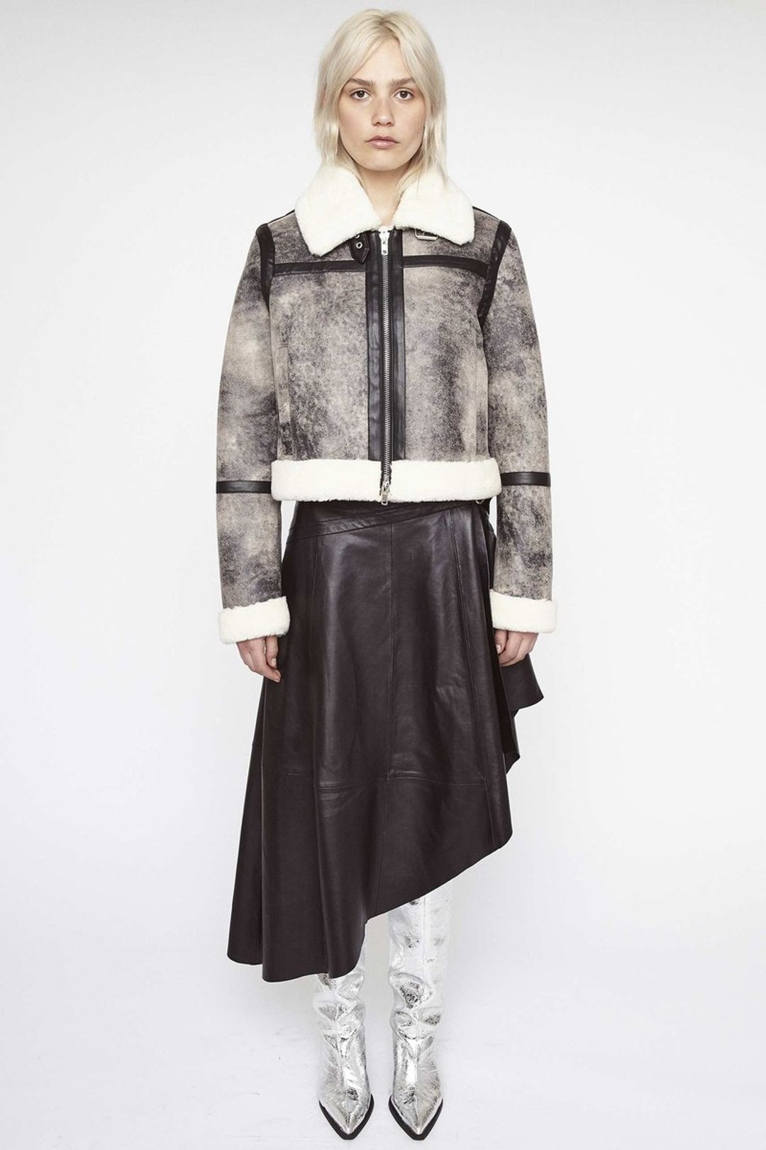 Lorelle Jacket - Grey/White